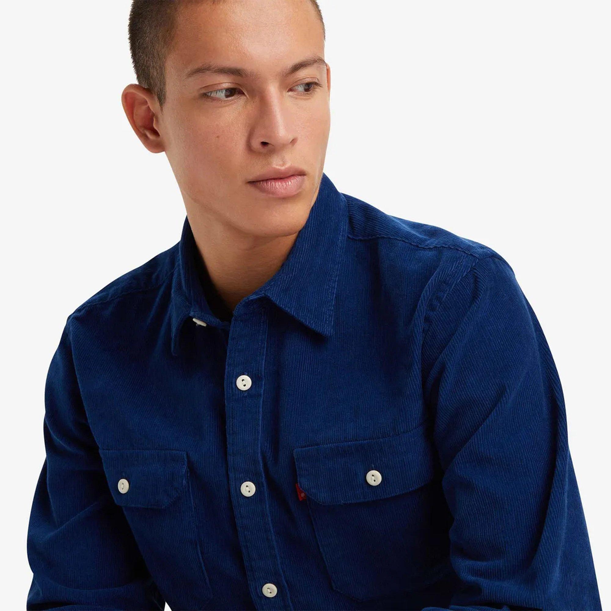 Estate Blue - Levis - Men's Jackson Worker Estate Blue Overshirt - 3