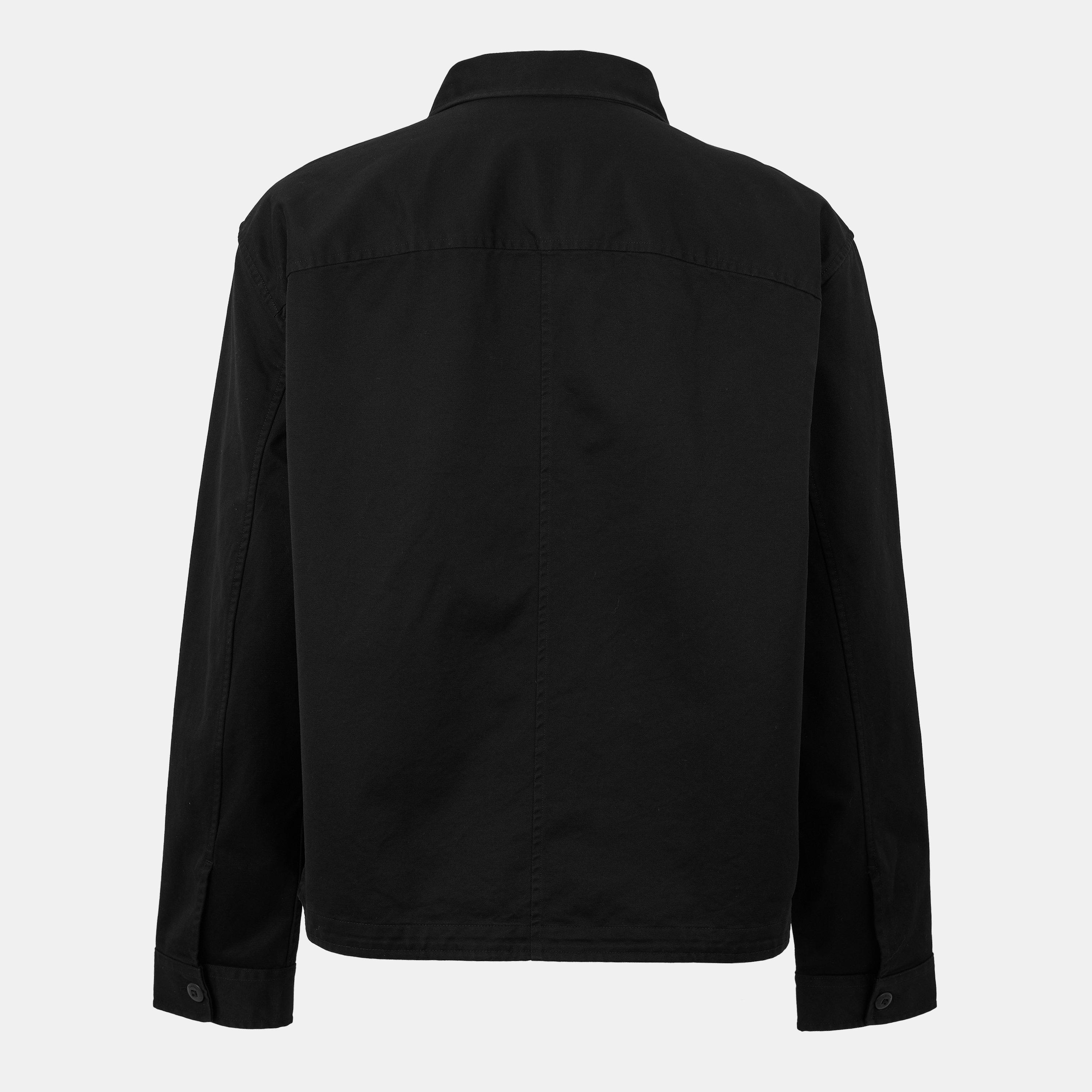 Black UB1 - Calvin Klein Jeans - Men's CKJ Woven Box Boxy Fit Overshirt - 2