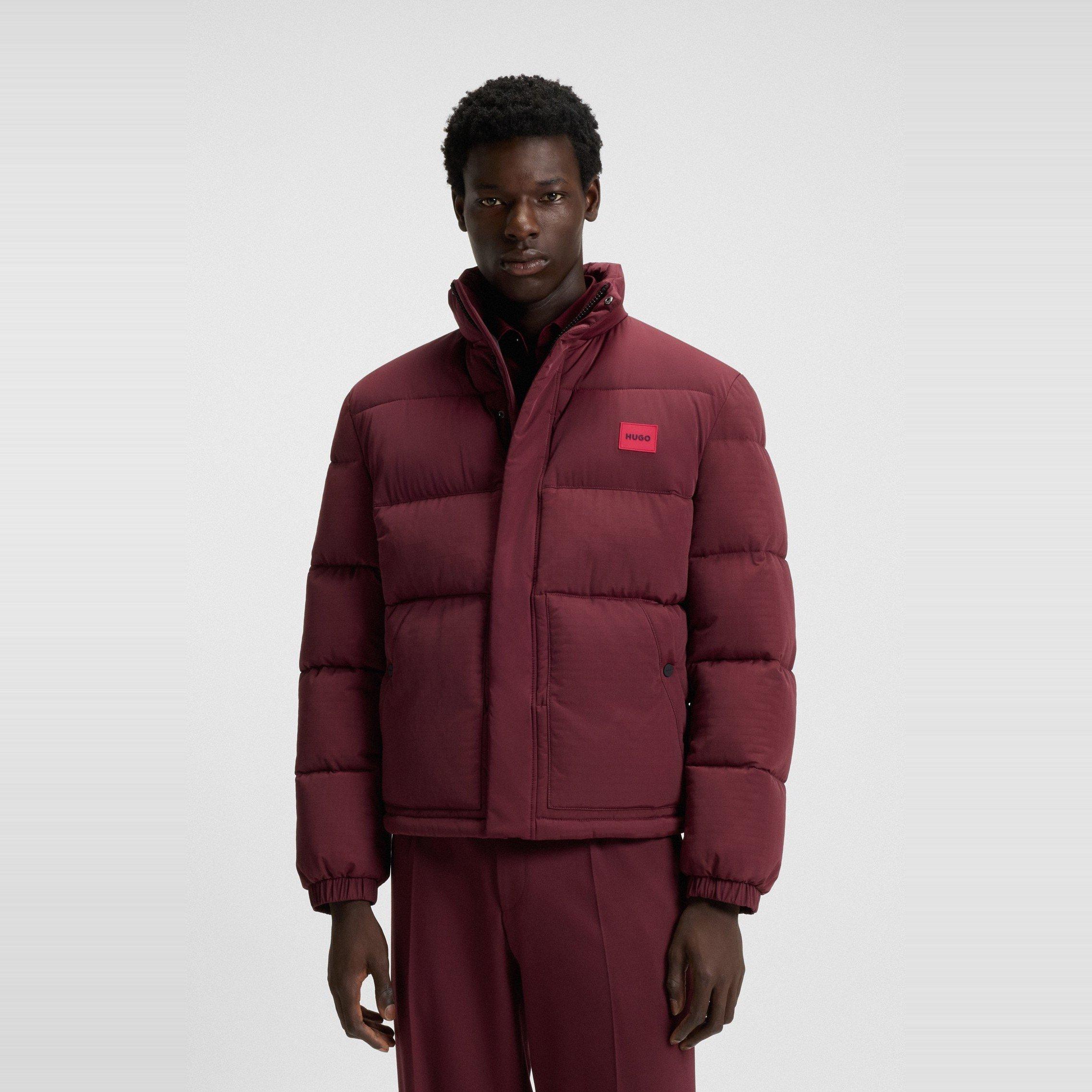 Dark Red - Hugo - Men's  Red Short Puffer Jacket - 2