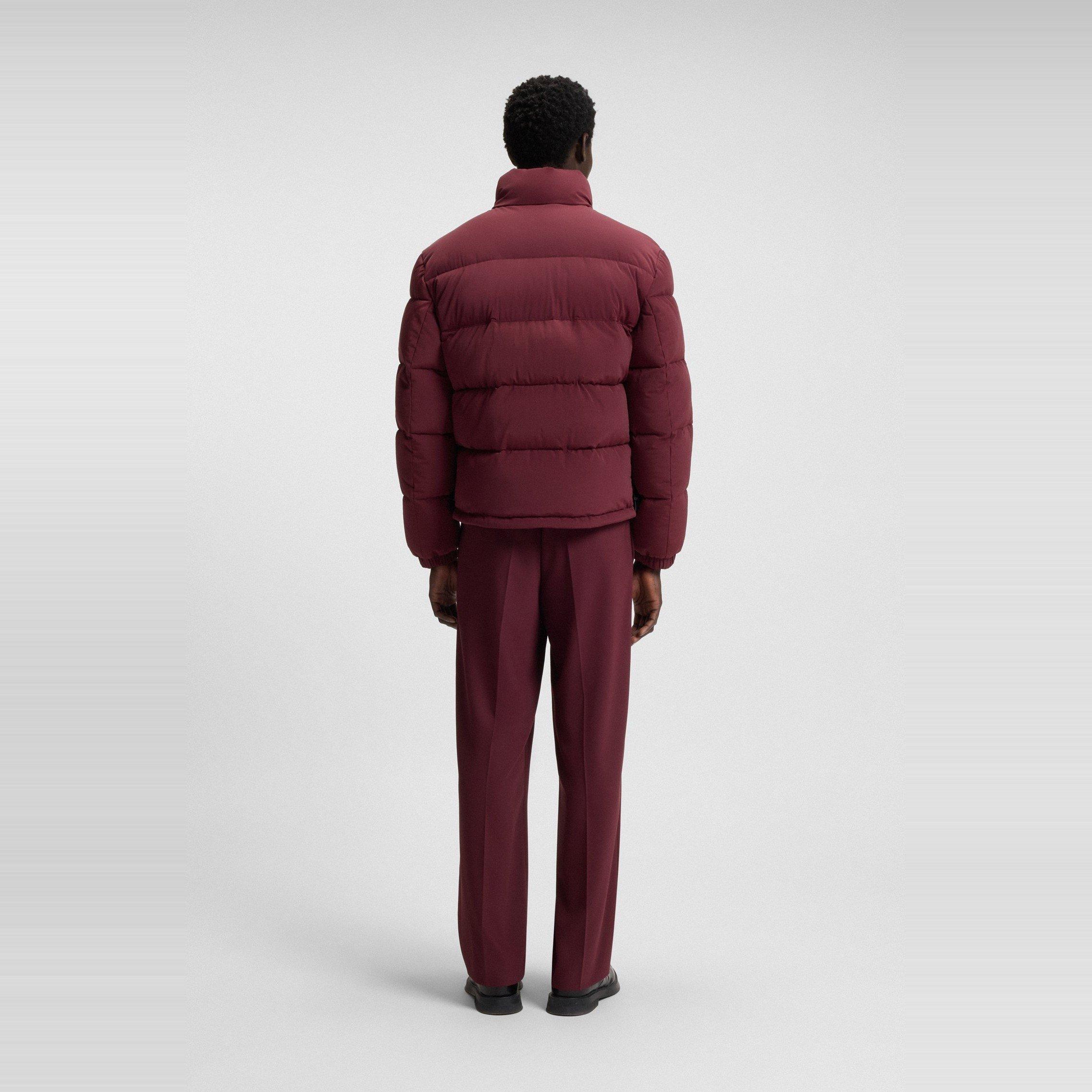 Dark Red - Hugo - Men's  Red Short Puffer Jacket - 3