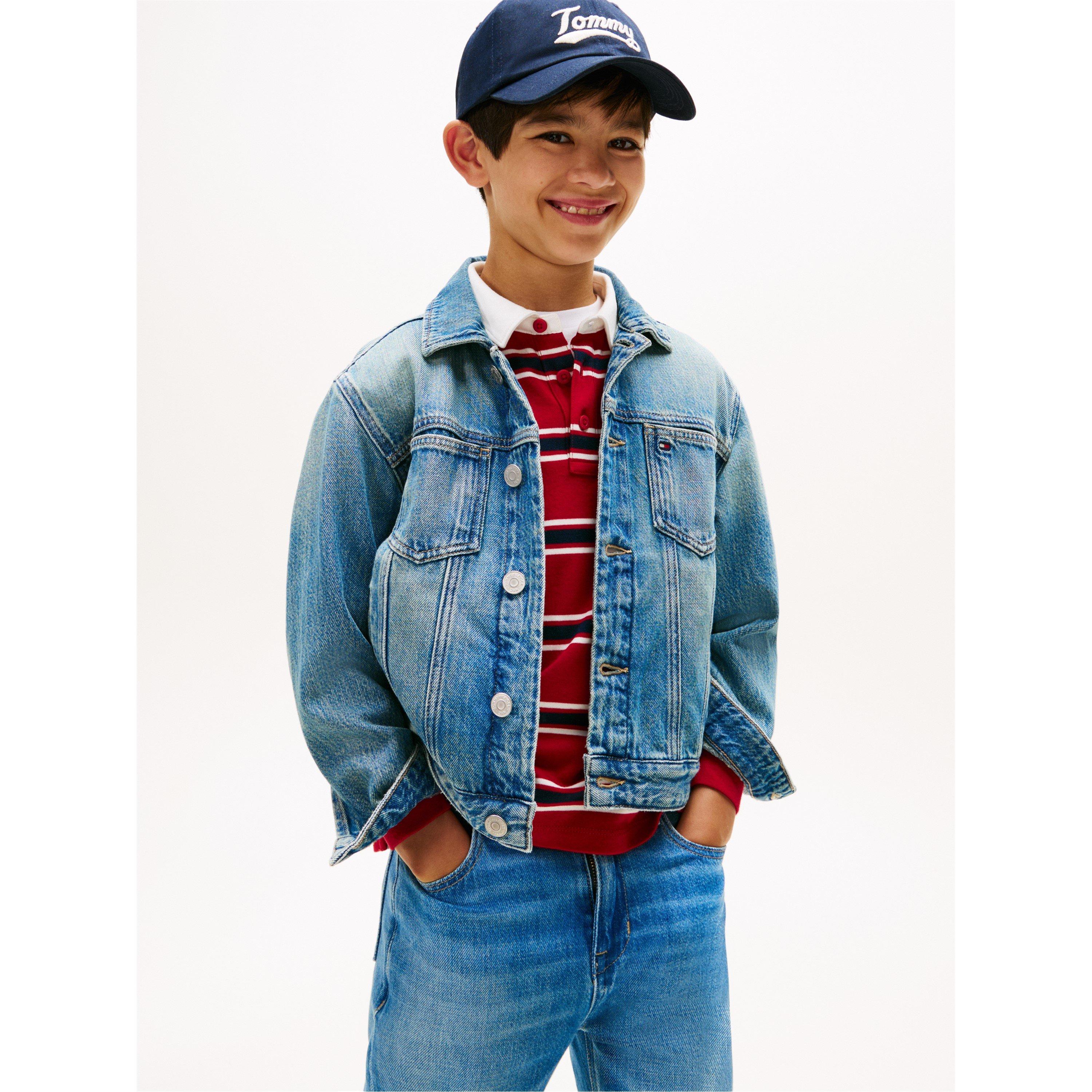 Vintage 1AP - Tommy Hilfiger - Kids' Flag Denim Jacket - 2