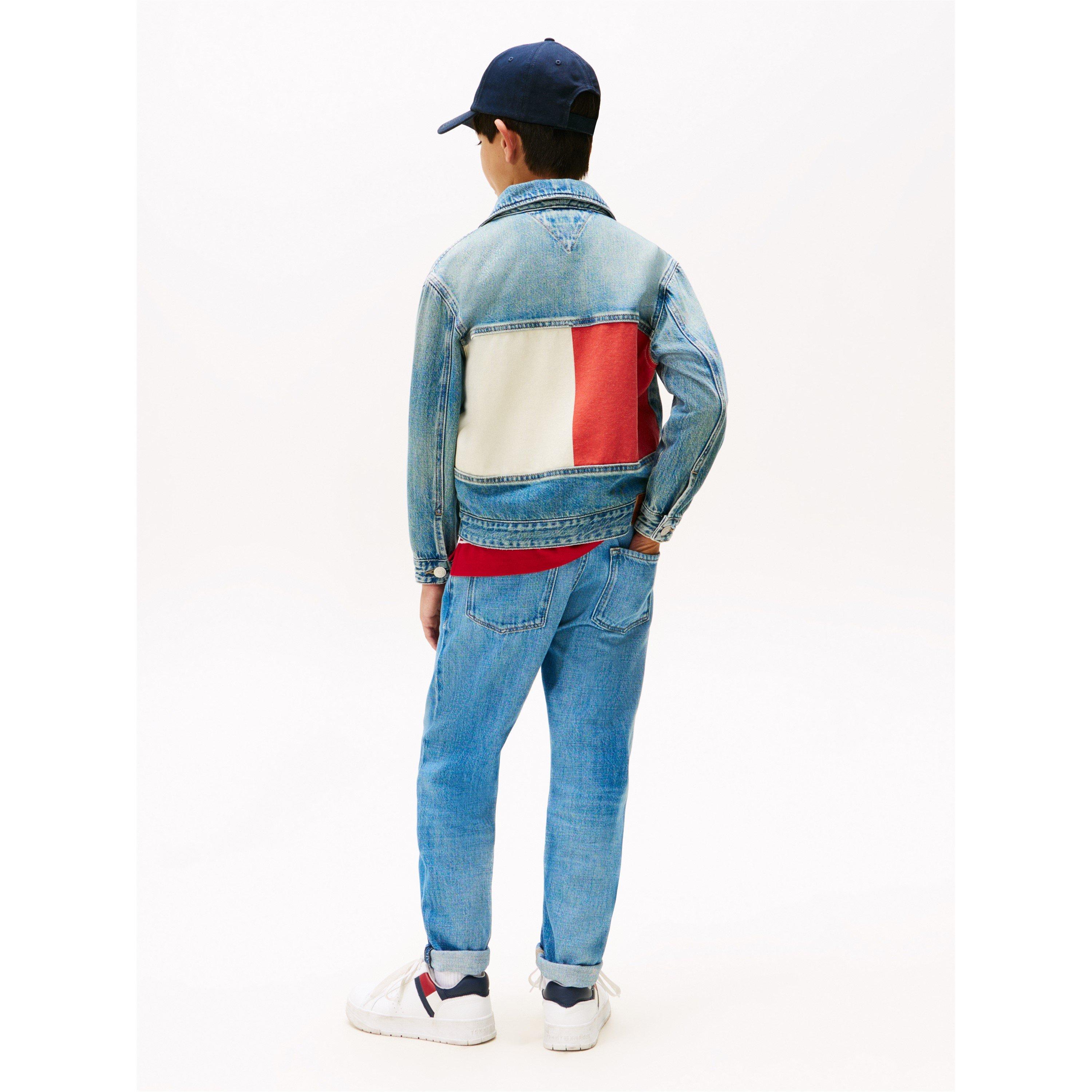 Vintage 1AP - Tommy Hilfiger - Kids' Flag Denim Jacket - 4