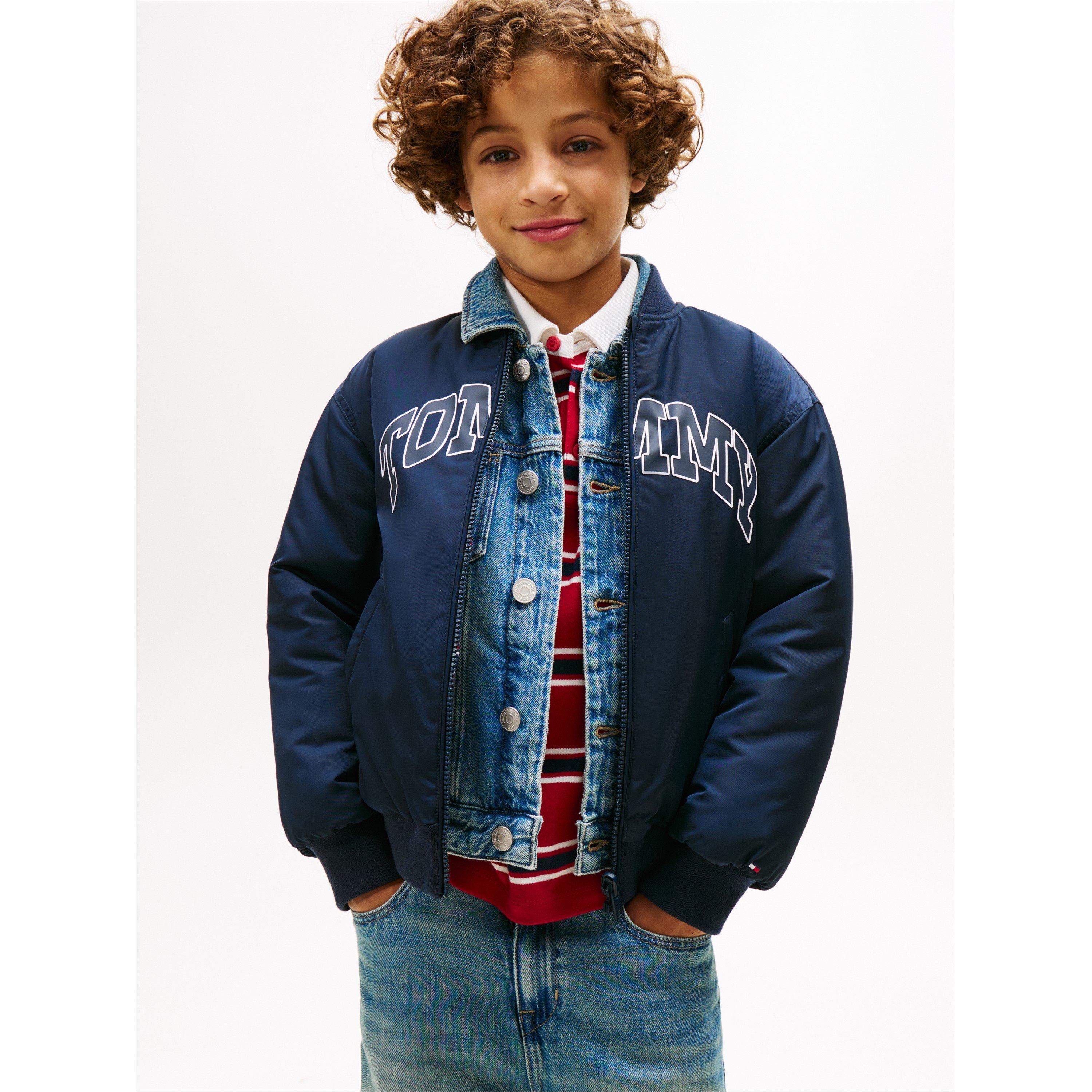 Blu Notte C1G - Tommy Hilfiger - Kids' Varsity Bomber Jacket - 3