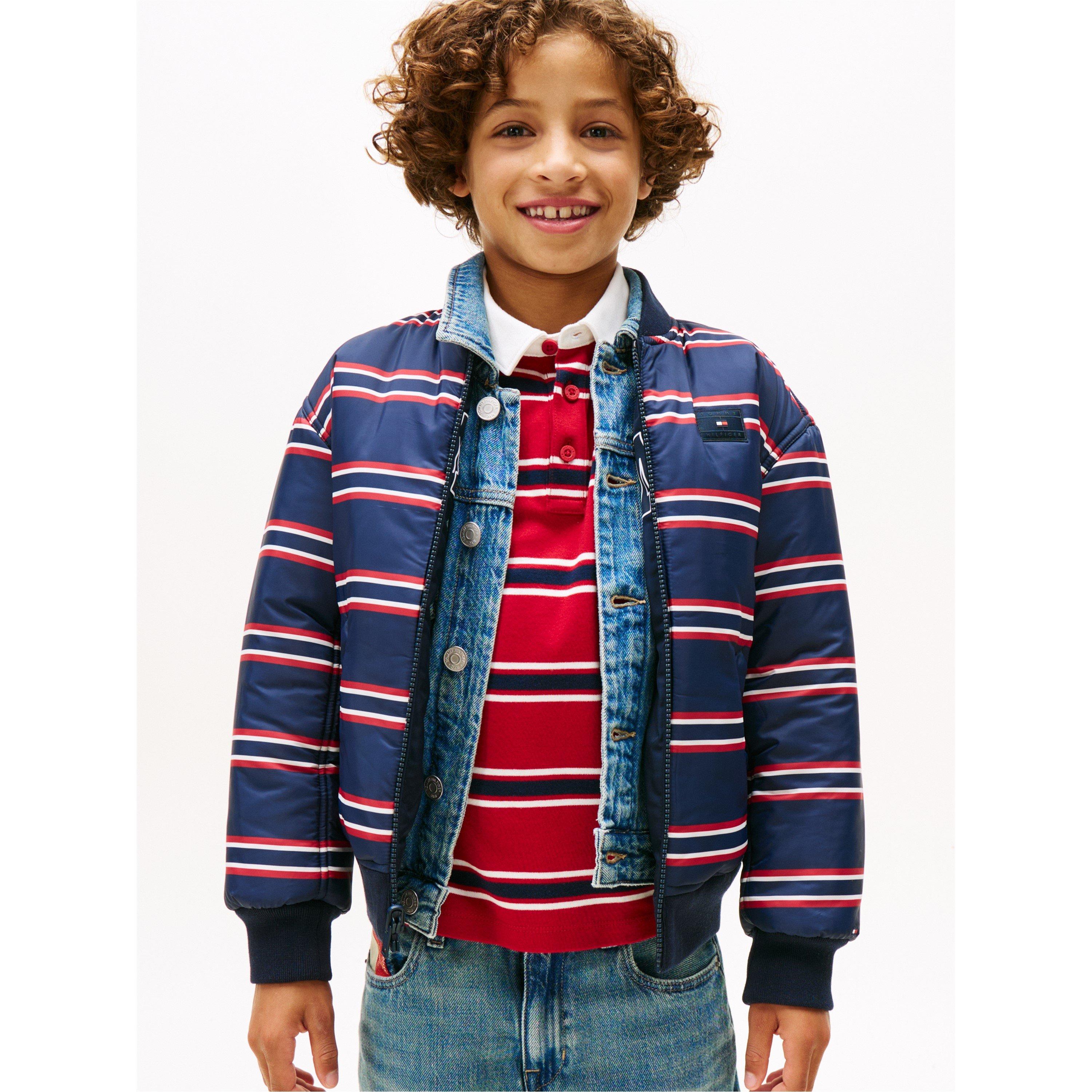 Blu Notte C1G - Tommy Hilfiger - Kids' Varsity Bomber Jacket - 4