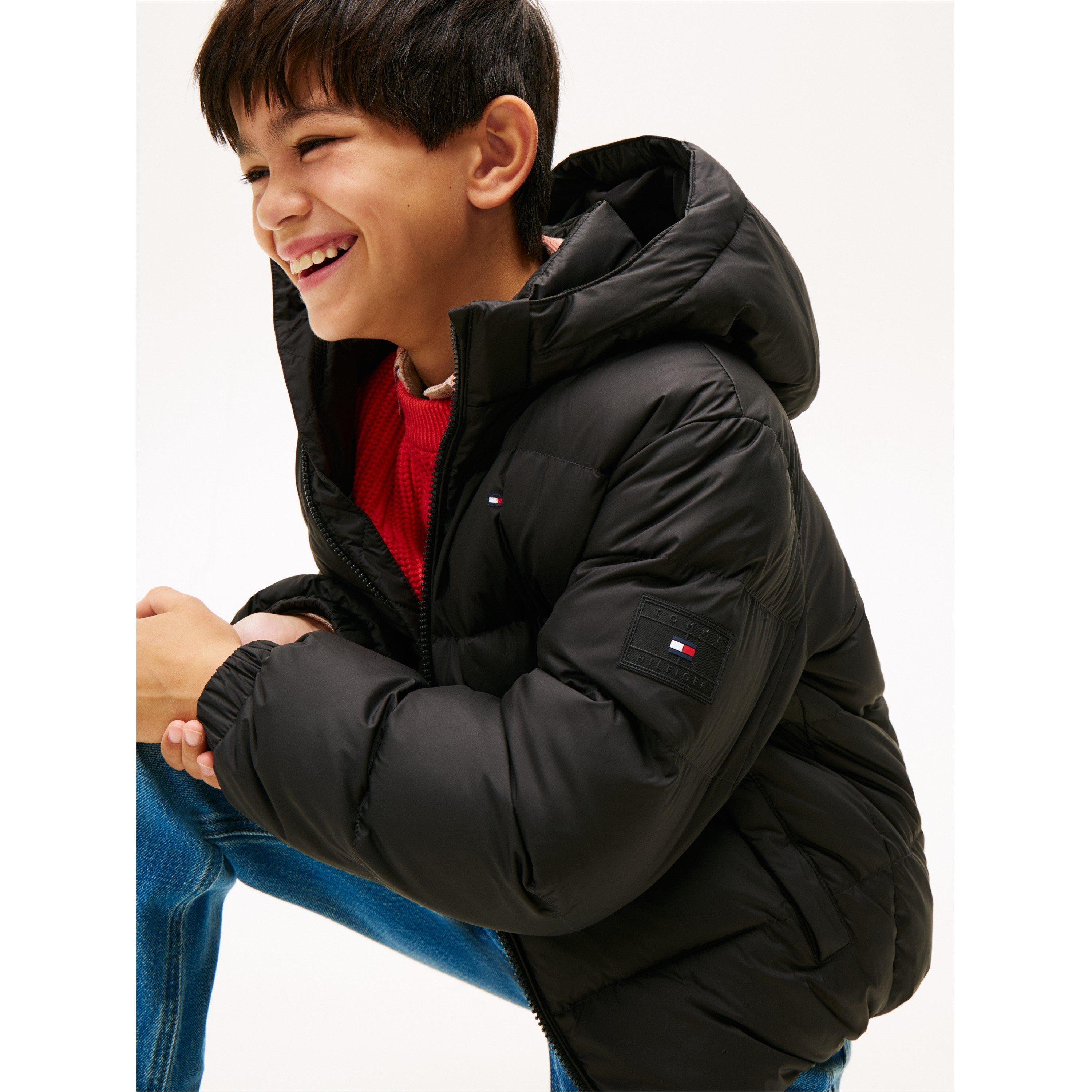 Black BDS - Tommy Hilfiger - Kids' Essential Insulated Short Puffer Jacket - 5