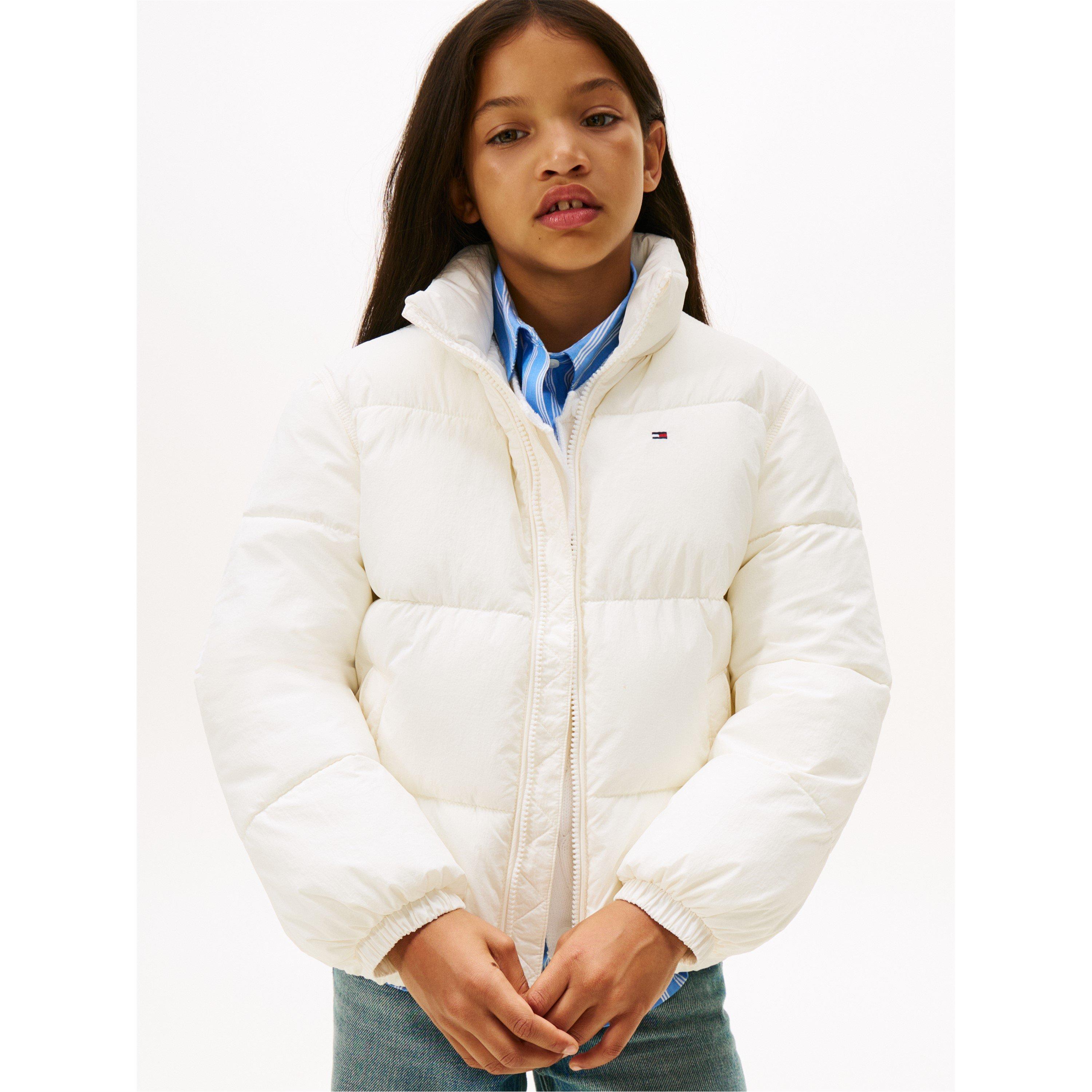Ivory YA8 - Tommy Hilfiger - Unisex Kids' Flag Shorts Puffer Jacket - 2