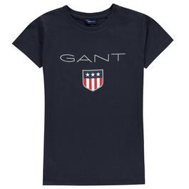 Gant Shield embroidered patches polo shirt