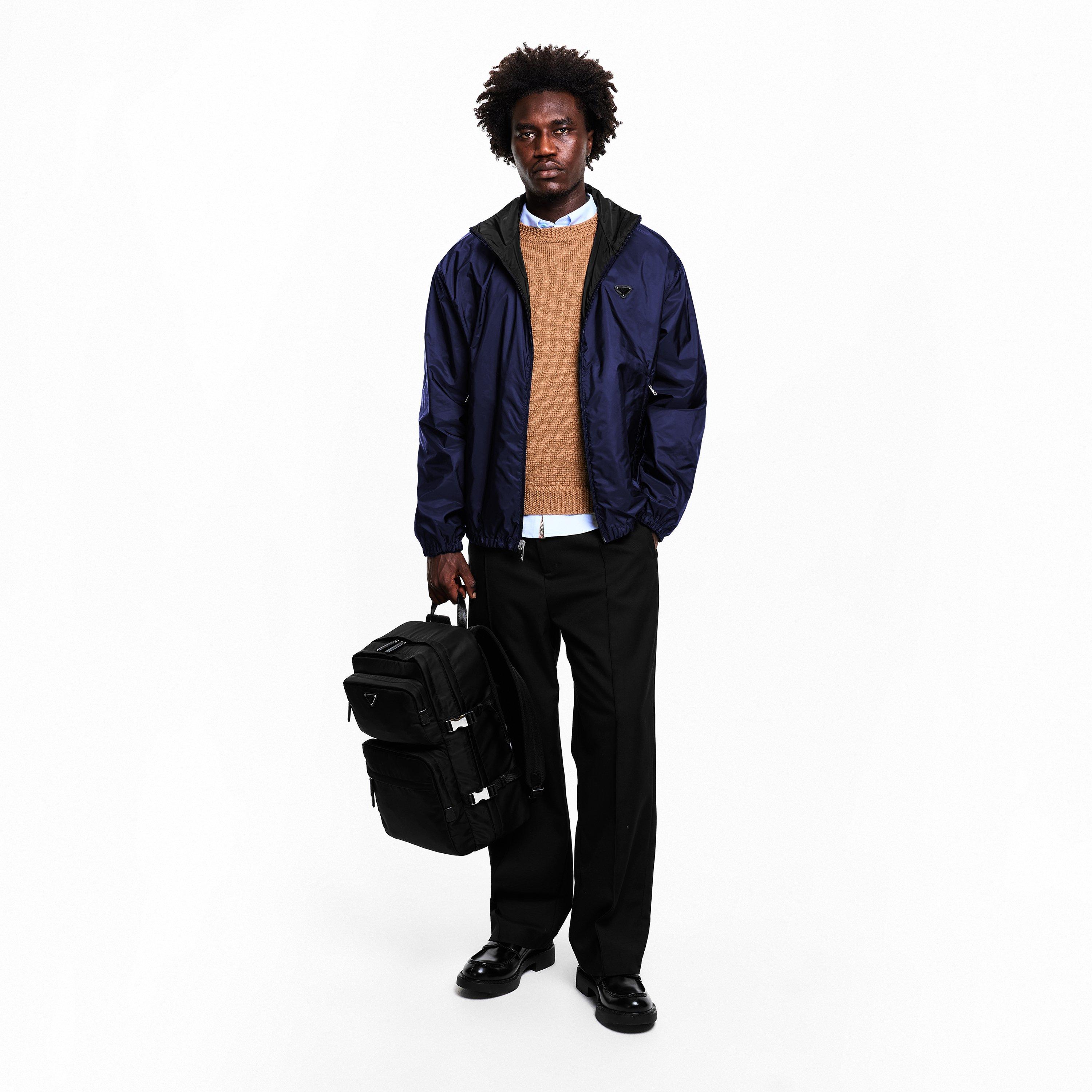 Black/Blue - Prada - Men's Reversible Windbreaker - 6