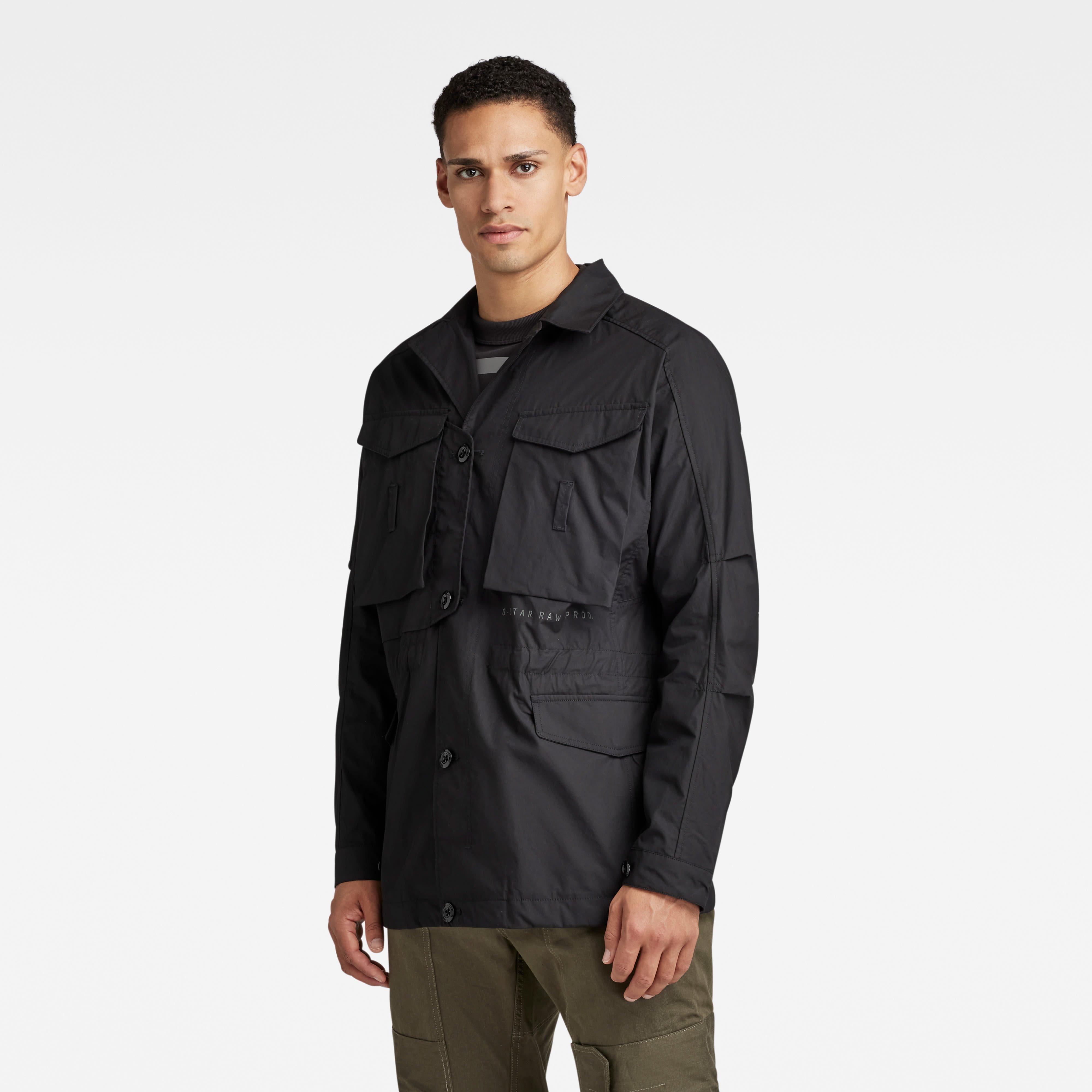 Dk Black - G Star - Men's Field Structured Overshirt - 2