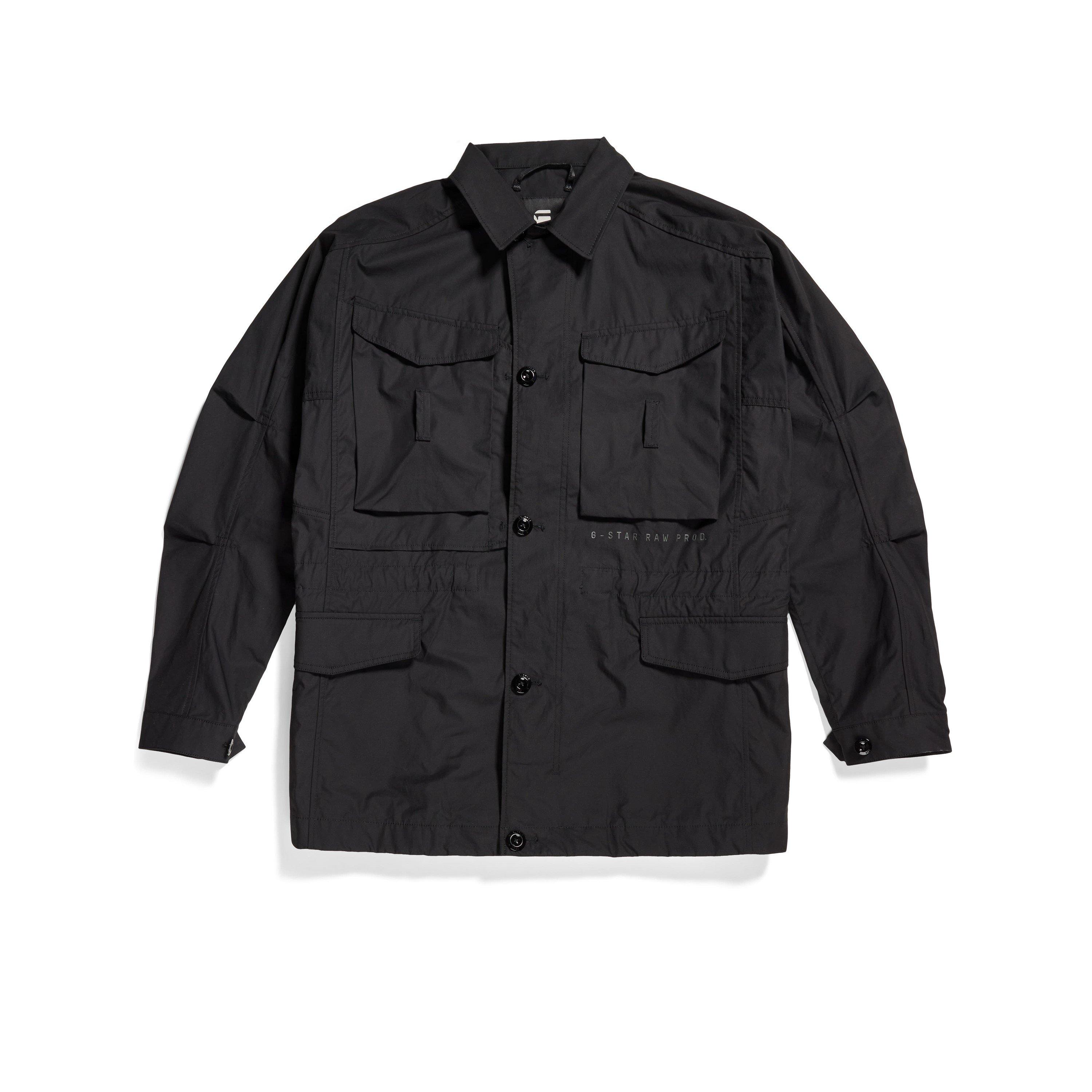 Dk Black - G Star - Men's Field Structured Overshirt - 5