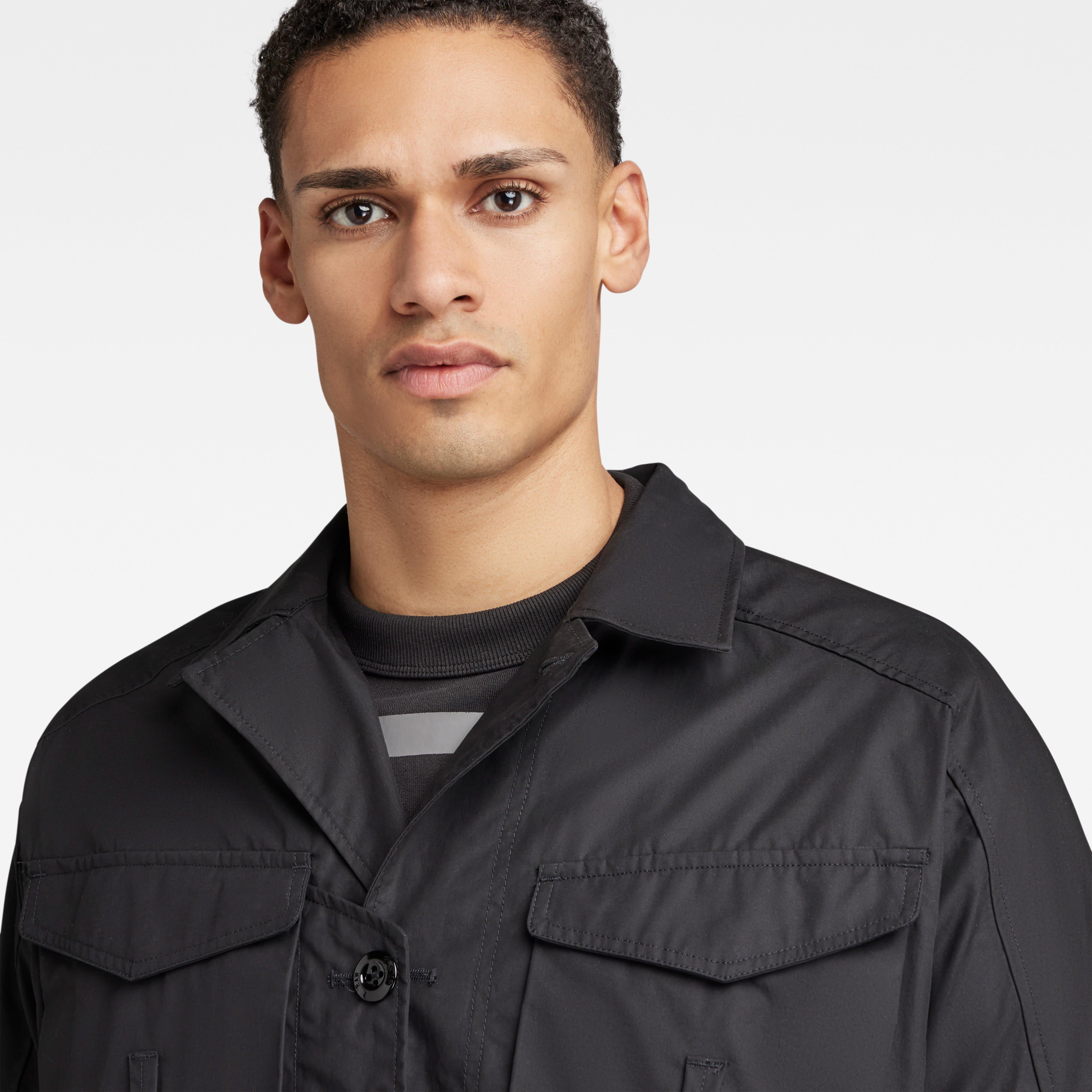 Dk Black - G Star - Men's Field Structured Overshirt - 4