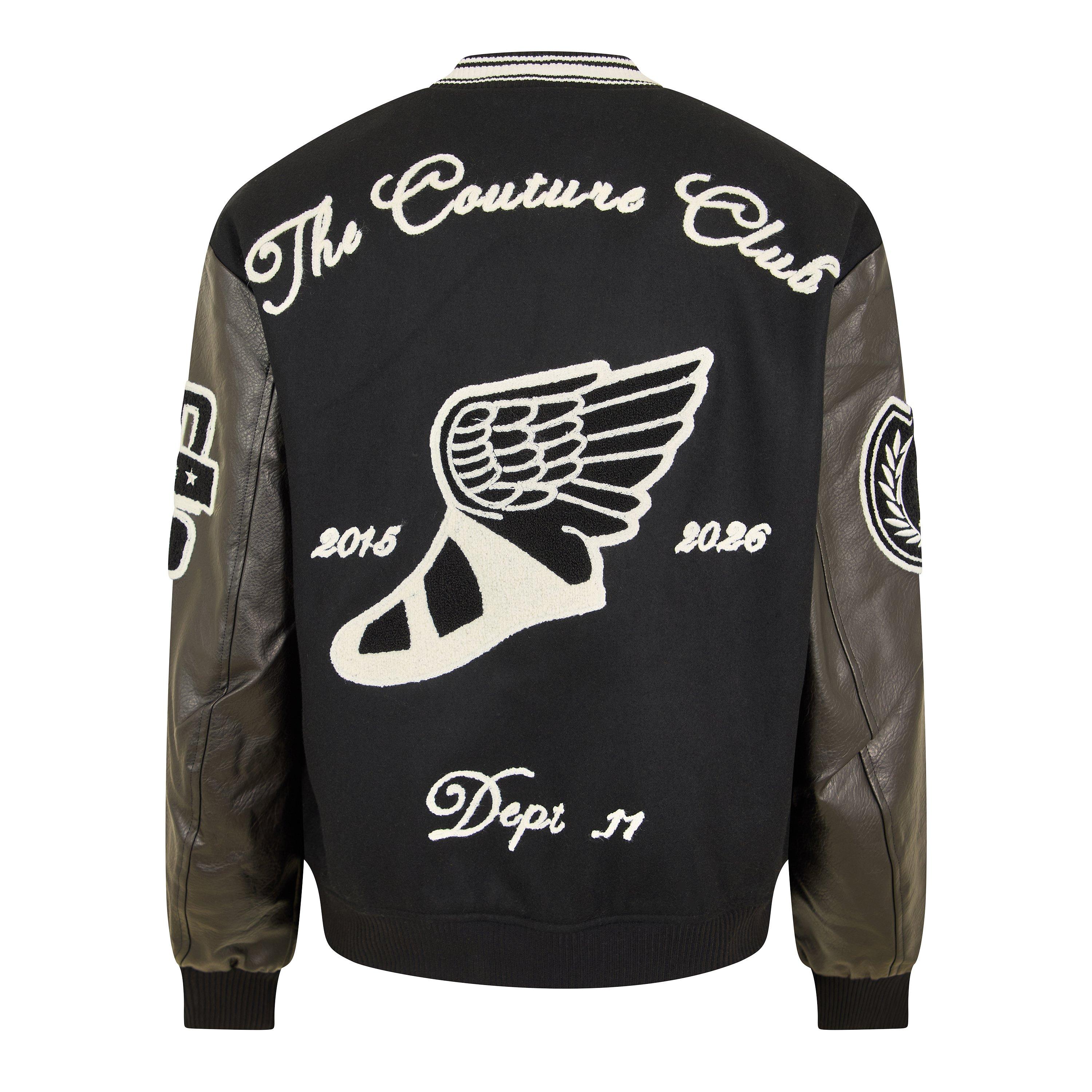 Black - The Couture Club - Couture Varsity Jckt Sn62 - 2