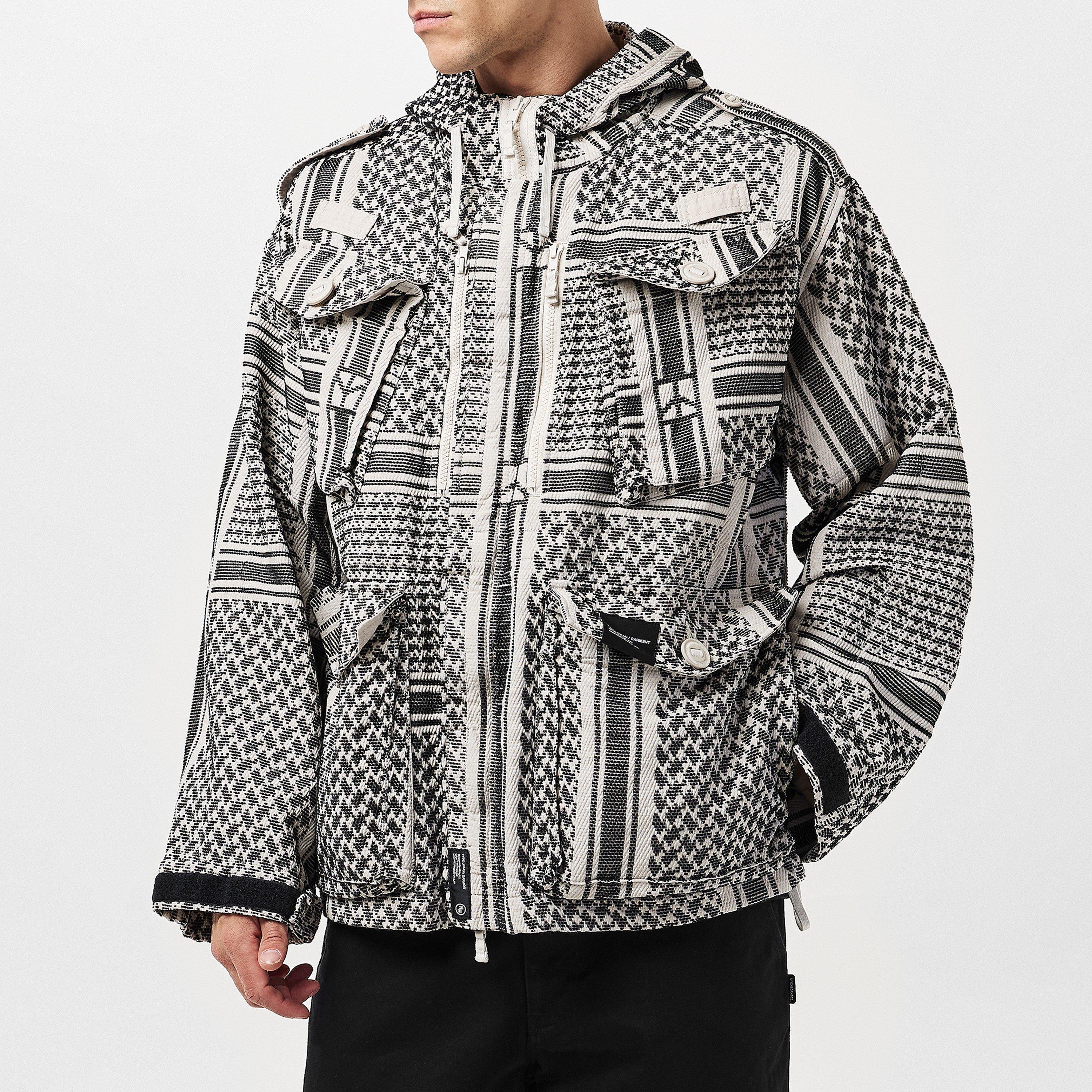 White - Neighborhood - Men's Shemagh Military-Inspired Field Jacket - 3