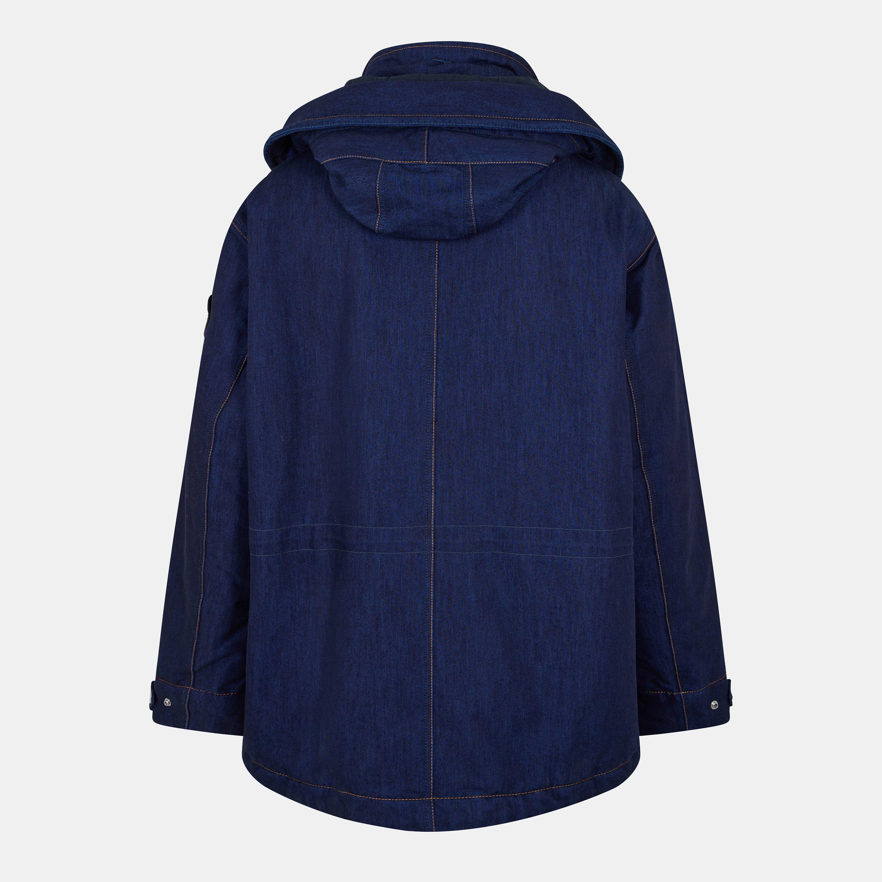 Stone Island Mens Denim Research Short Parka | Flannels