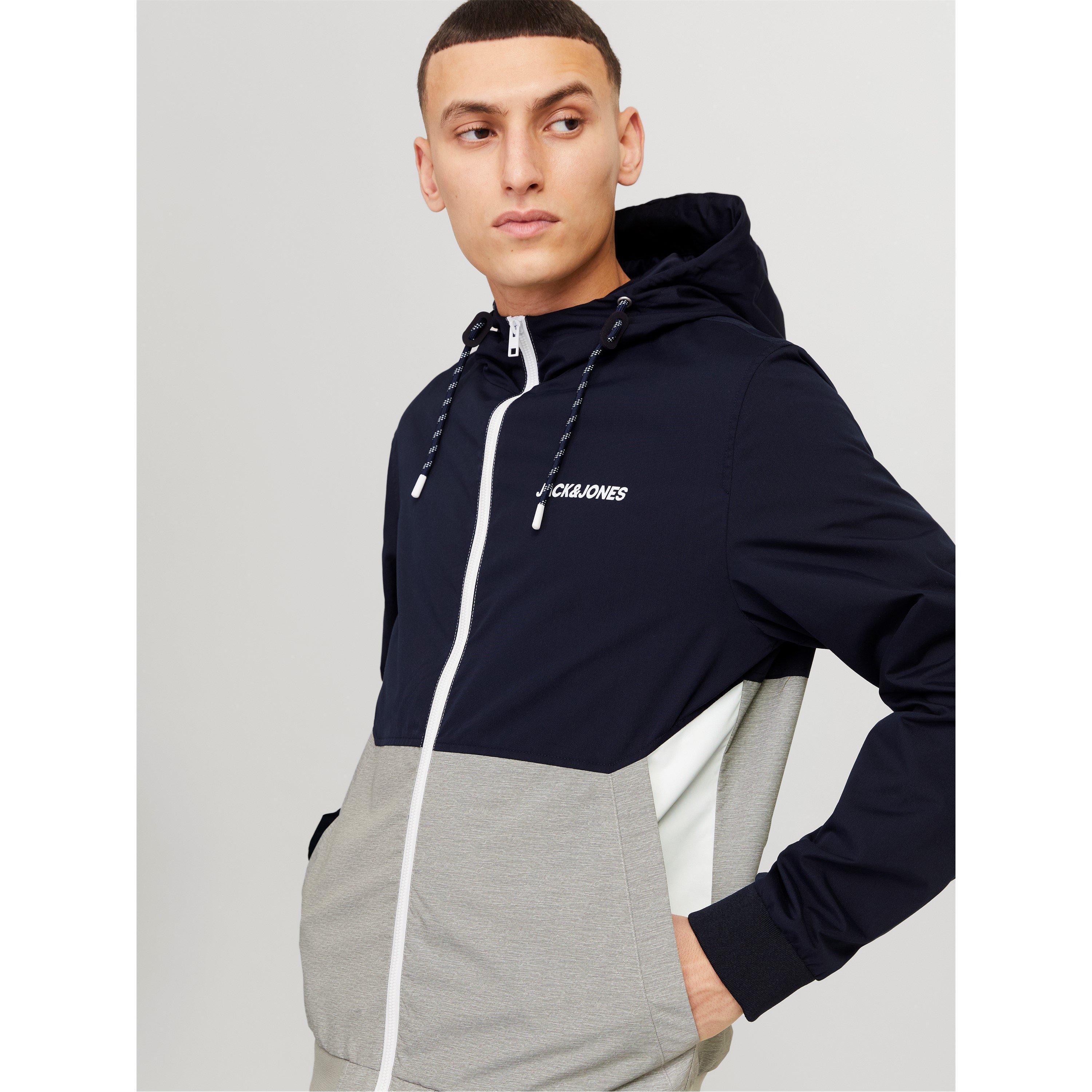 Sky Cap/Wht/Gry - Jack and Jones - Men's Bomber Jacket - 1