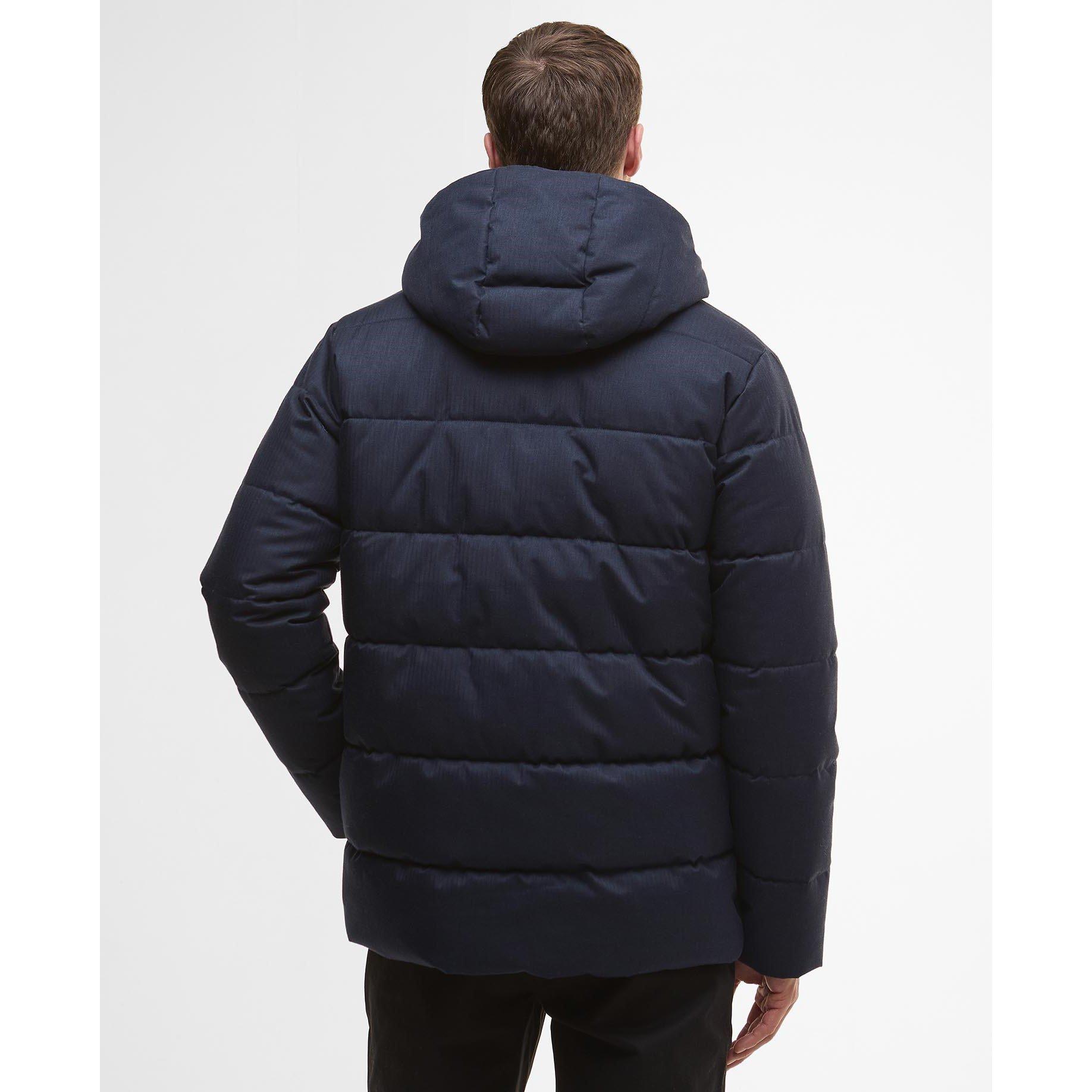 Dk Navy/Oak - Barbour - Men's Brampton Quilted Long Sleeve Medium Puffer Jacket - 2