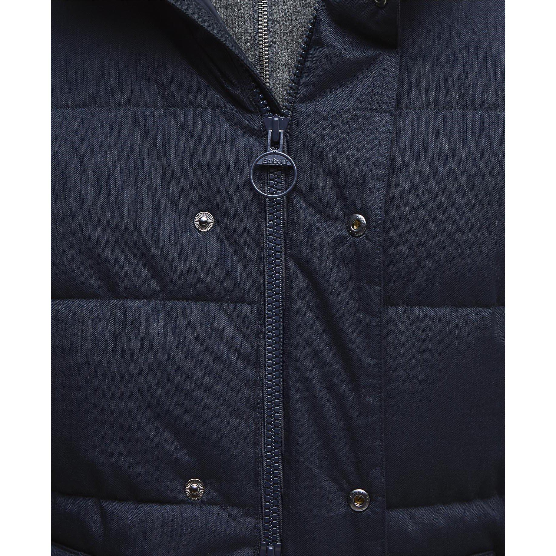 Dk Navy/Oak - Barbour - Men's Brampton Quilted Long Sleeve Medium Puffer Jacket - 4