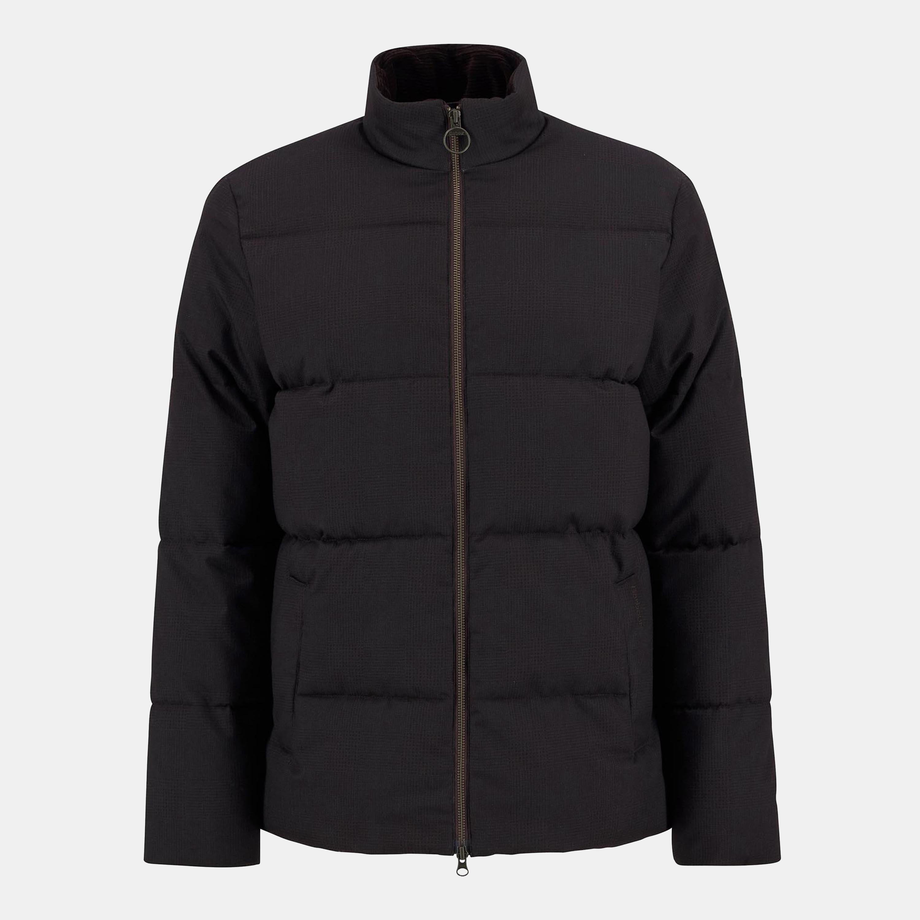 Dark Oak - Barbour - Men's Northwood Quilted Long Sleeve Medium Puffer Jacket - 1