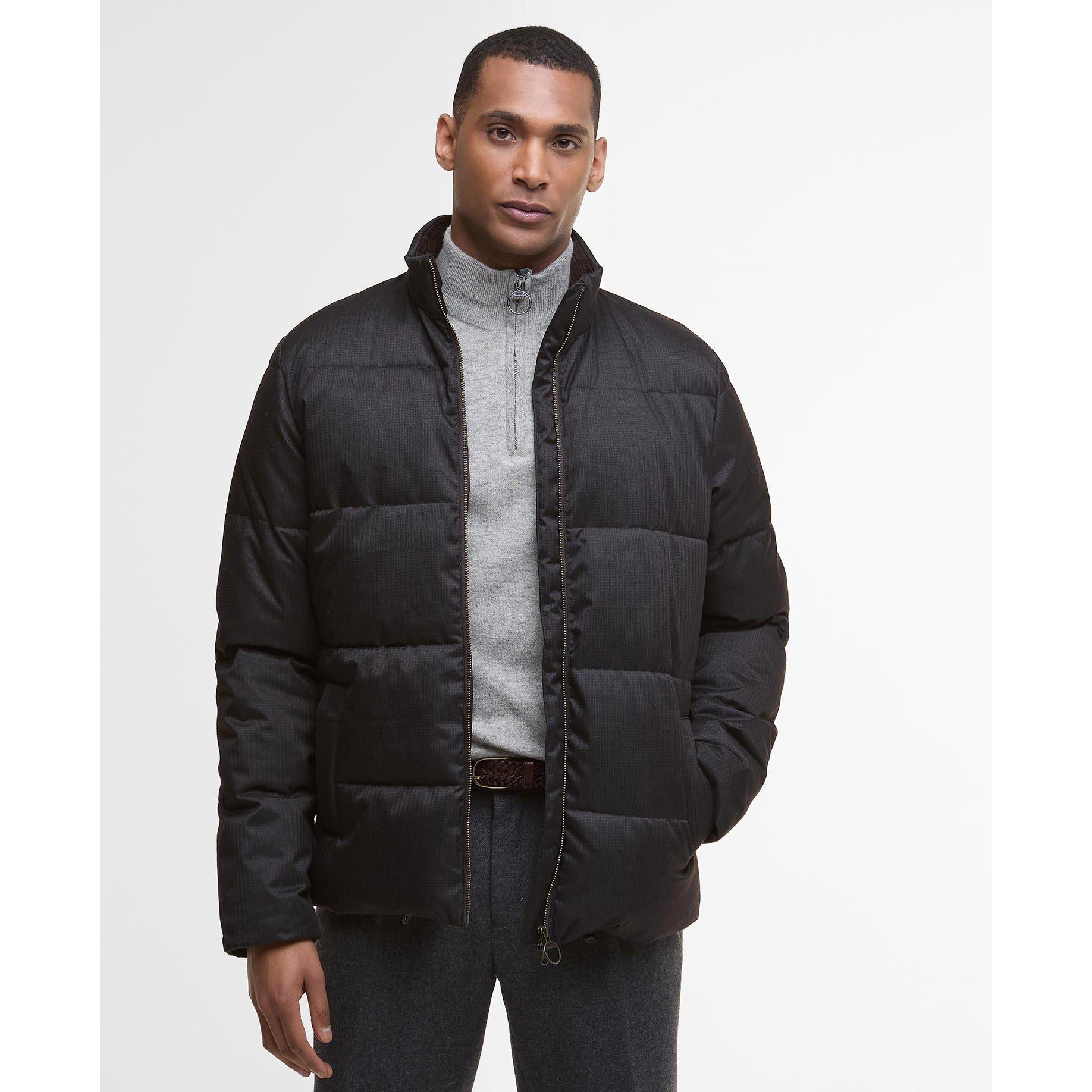 Dark Oak - Barbour - Men's Northwood Quilted Long Sleeve Medium Puffer Jacket - 2