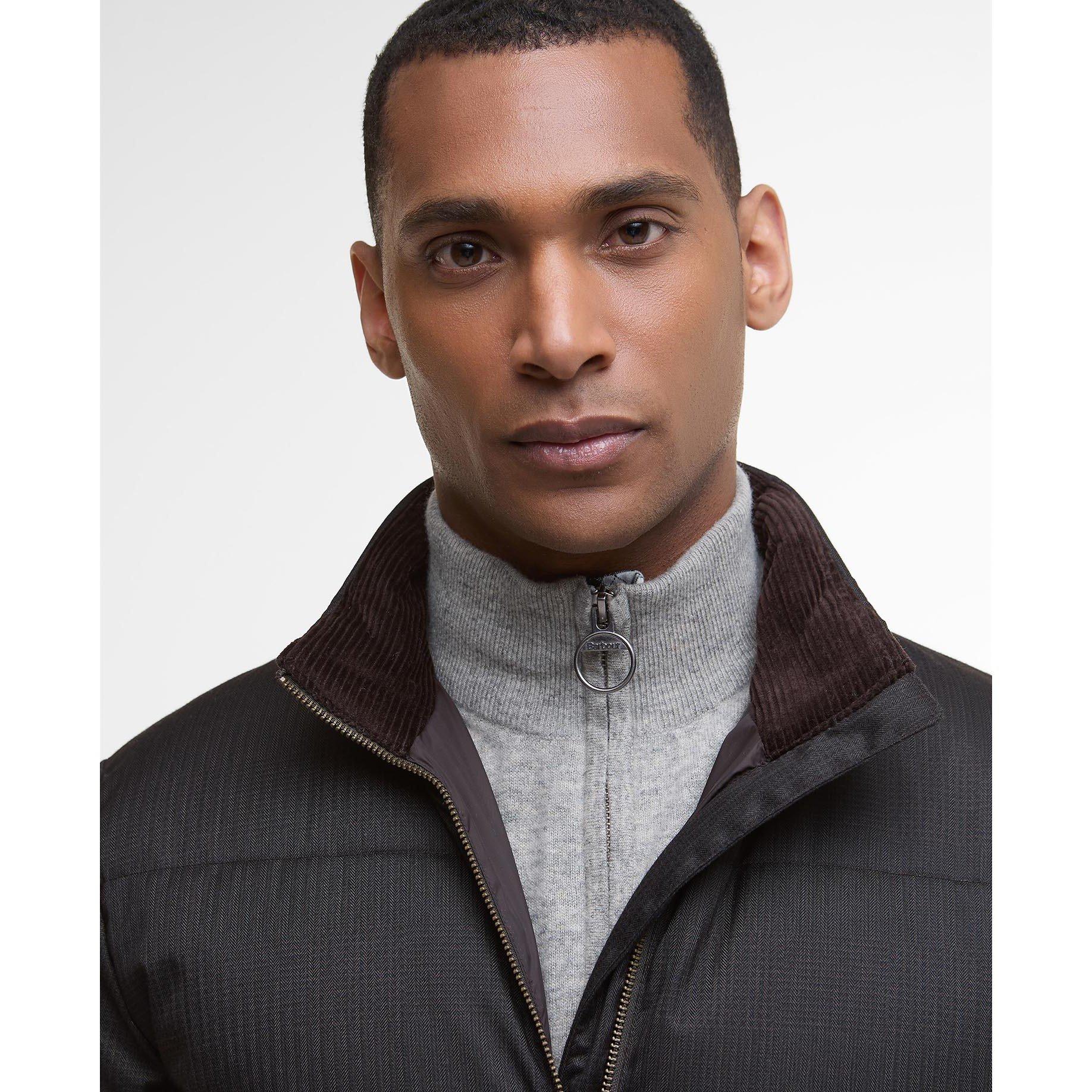 Dark Oak - Barbour - Men's Northwood Quilted Long Sleeve Medium Puffer Jacket - 4