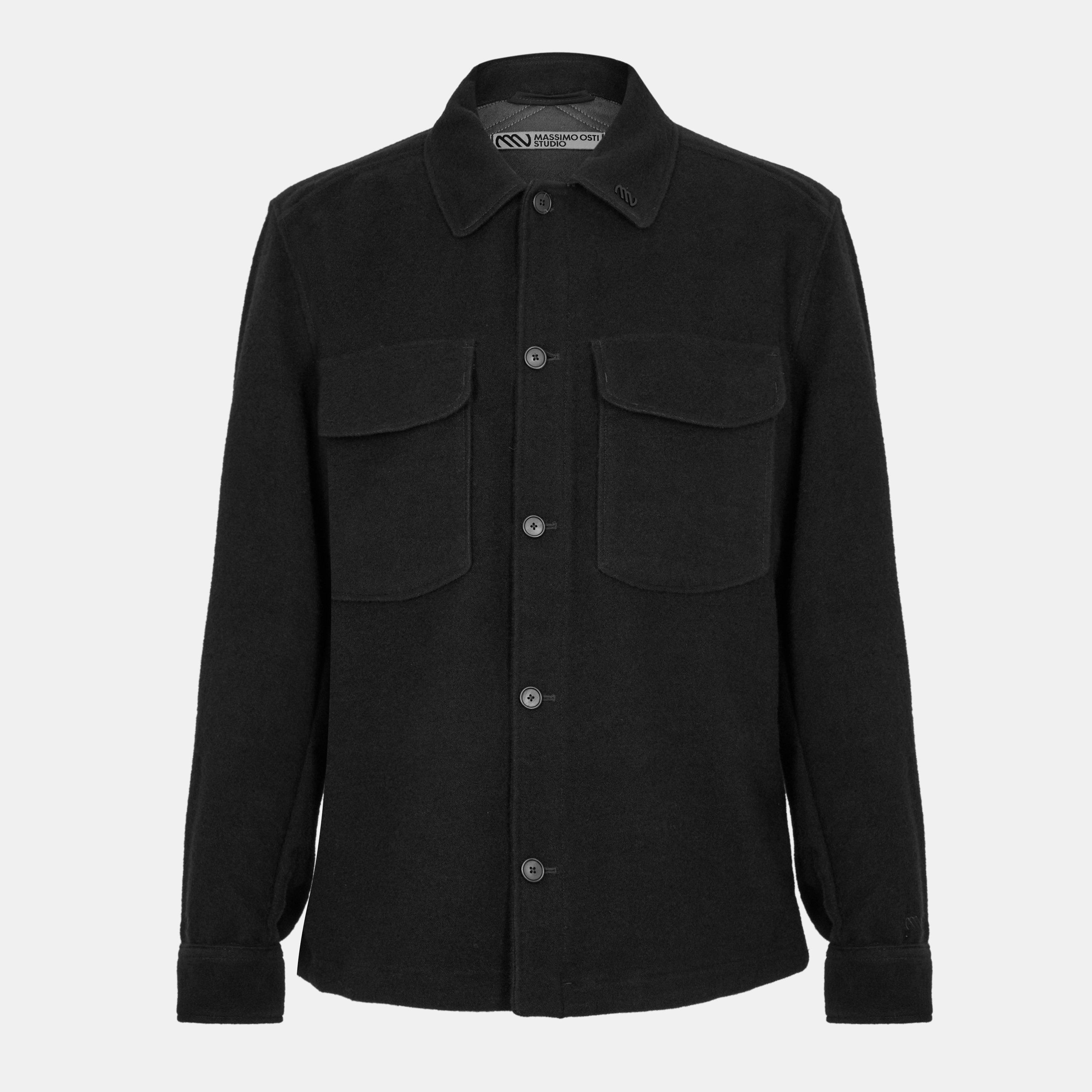 Black 999 - Massimo Osti Studio - Men's Durable Overshirt - 1