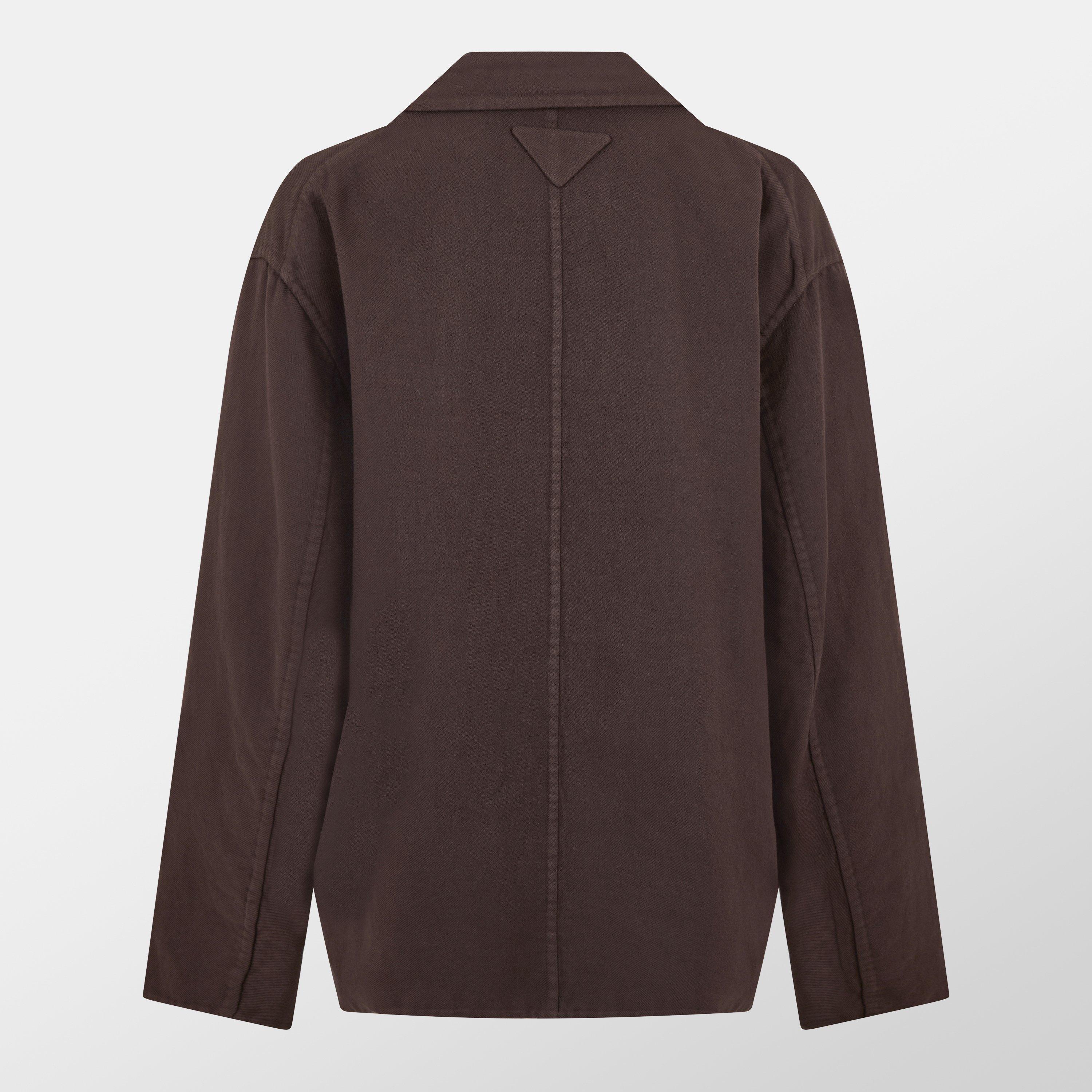 Ebano - Prada - Women's  Cotton Long Sleeve Blazer - 2