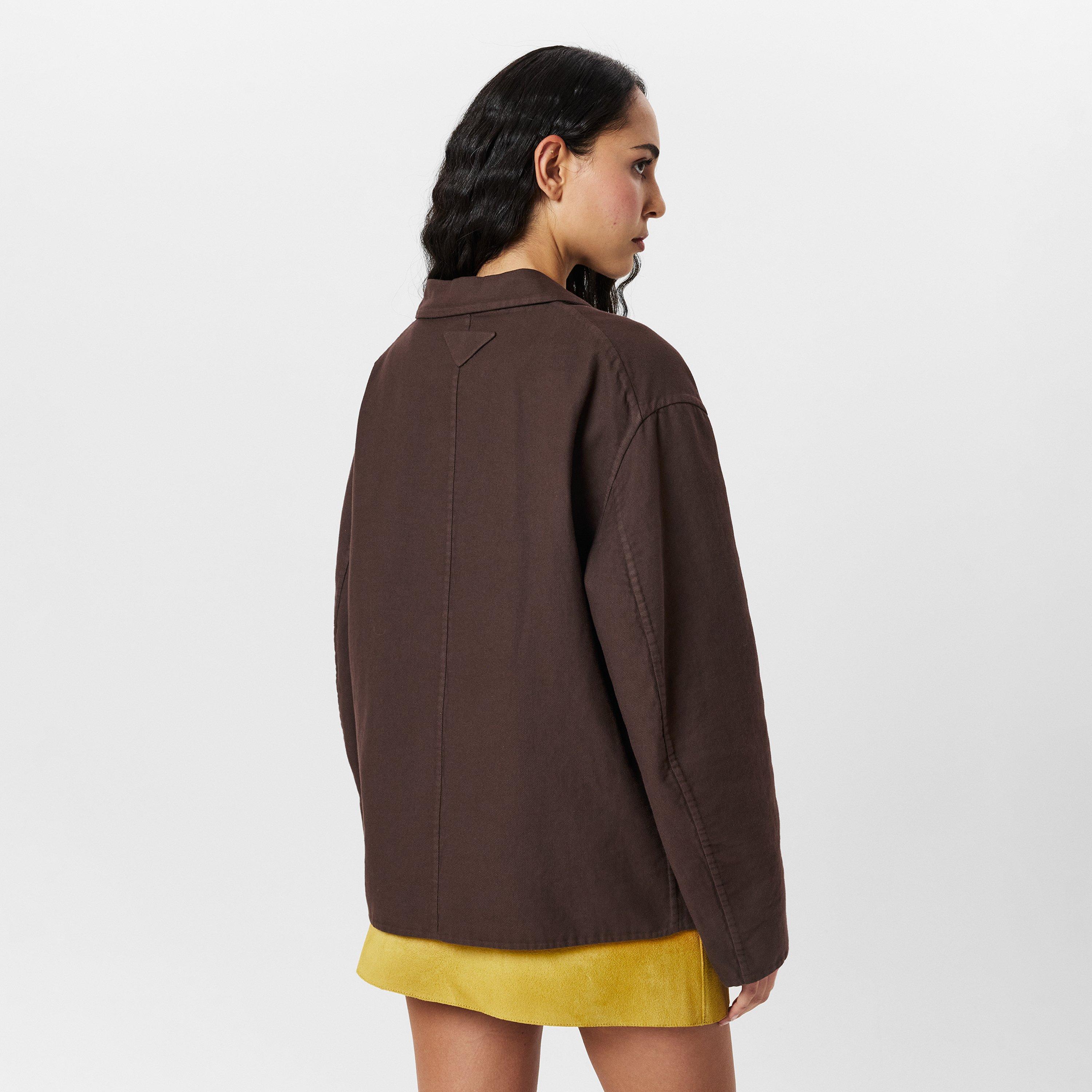 Ebano - Prada - Women's  Cotton Long Sleeve Blazer - 4