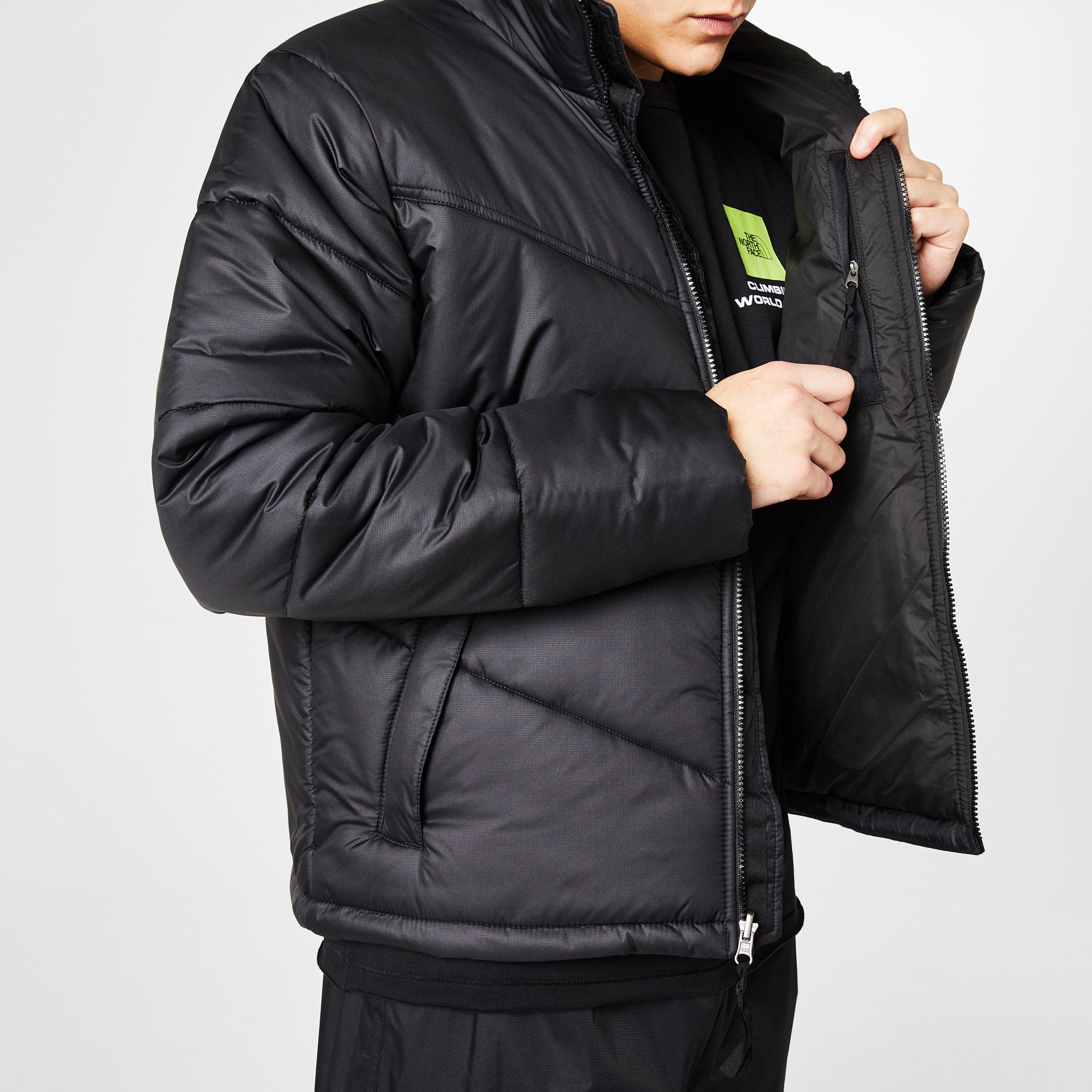 JK3 Black - The North Face - Men's Saikuru Water Resistant WindWall Short Puffer Jacket - 5