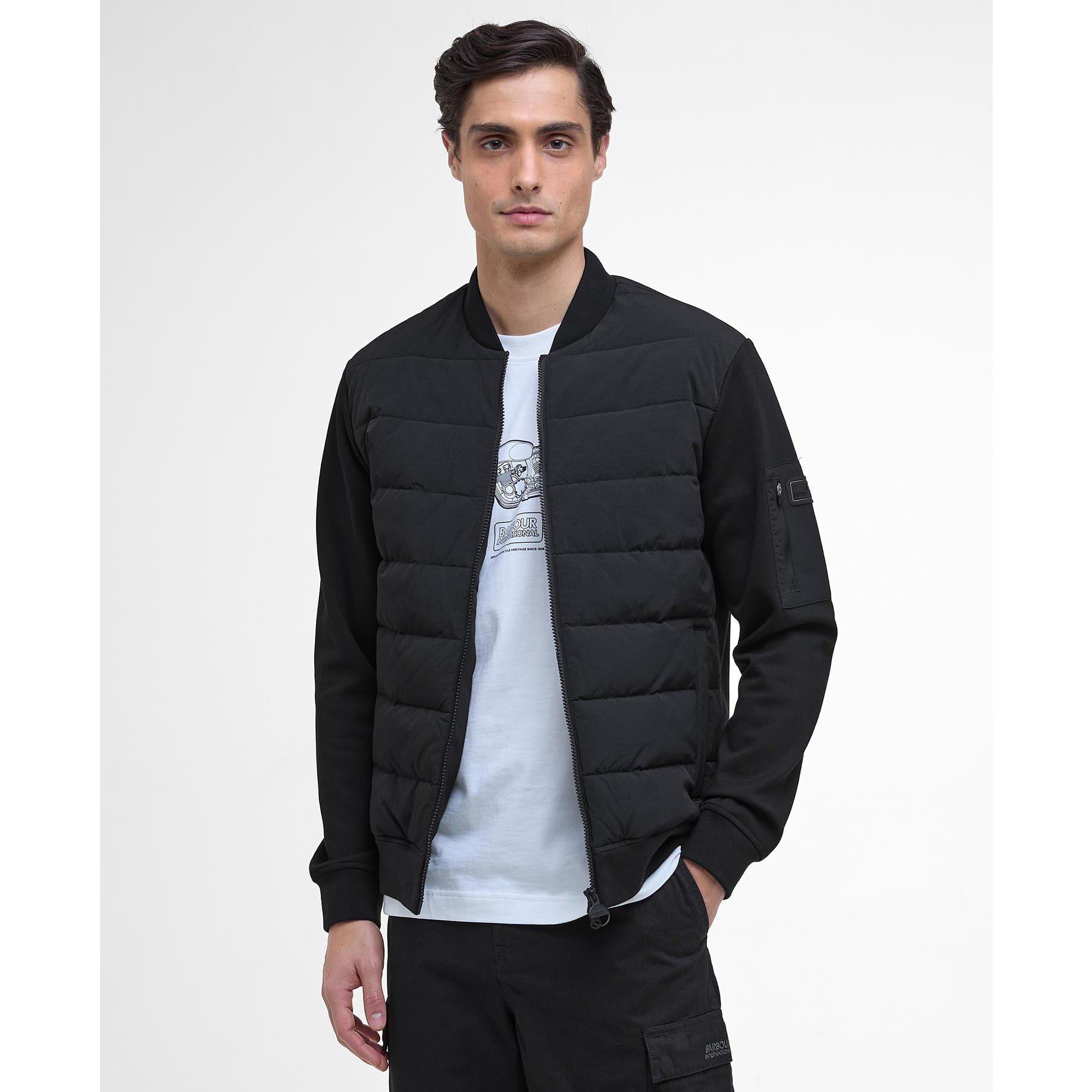 Black - Barbour International - Men's Holmes Full Zip Quilted Bomber Jacket - 2