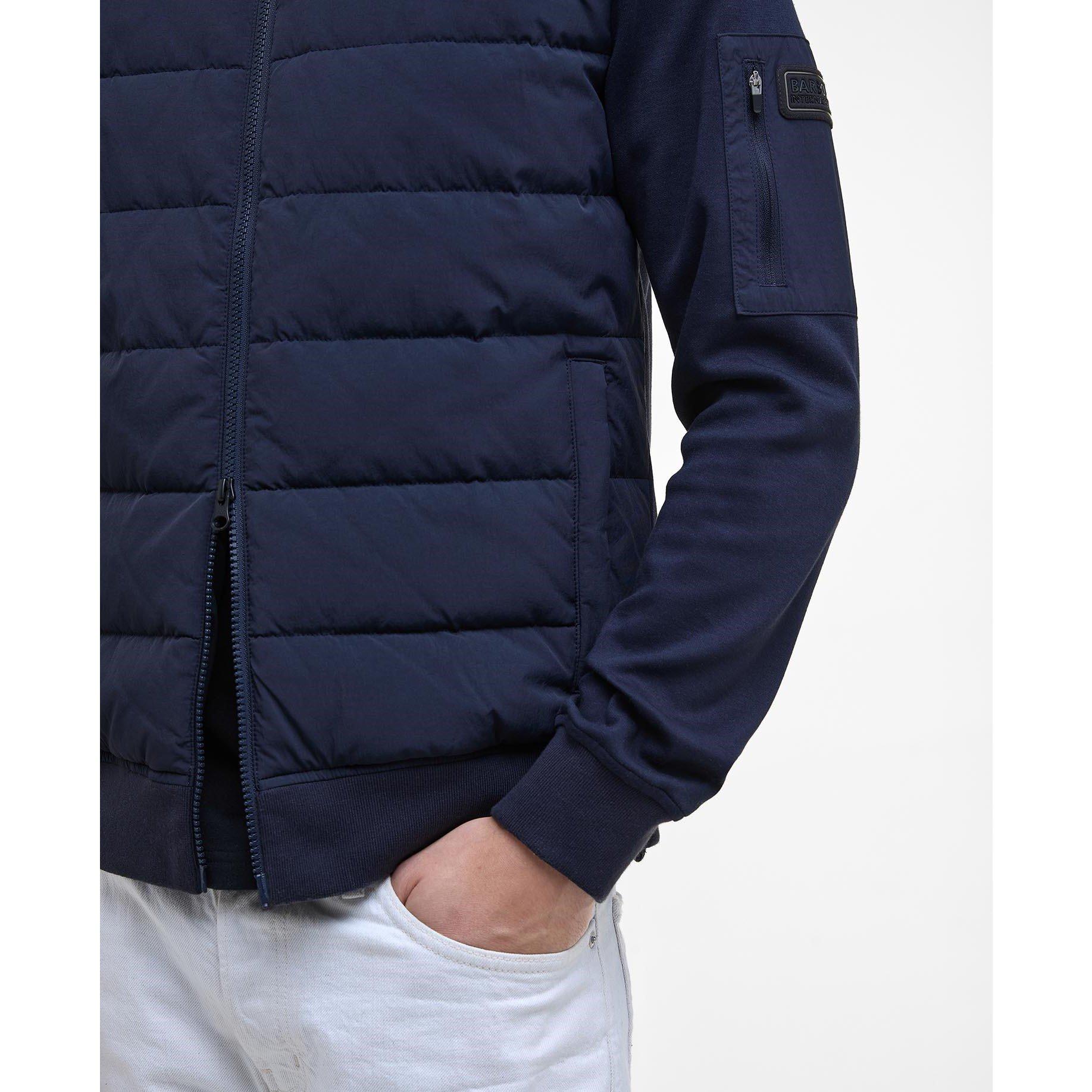 Lyle Q Zip Pulover Sn99 - Barbour International - Men's Holmes Full Zip Quilted Bomber Jacket - 8