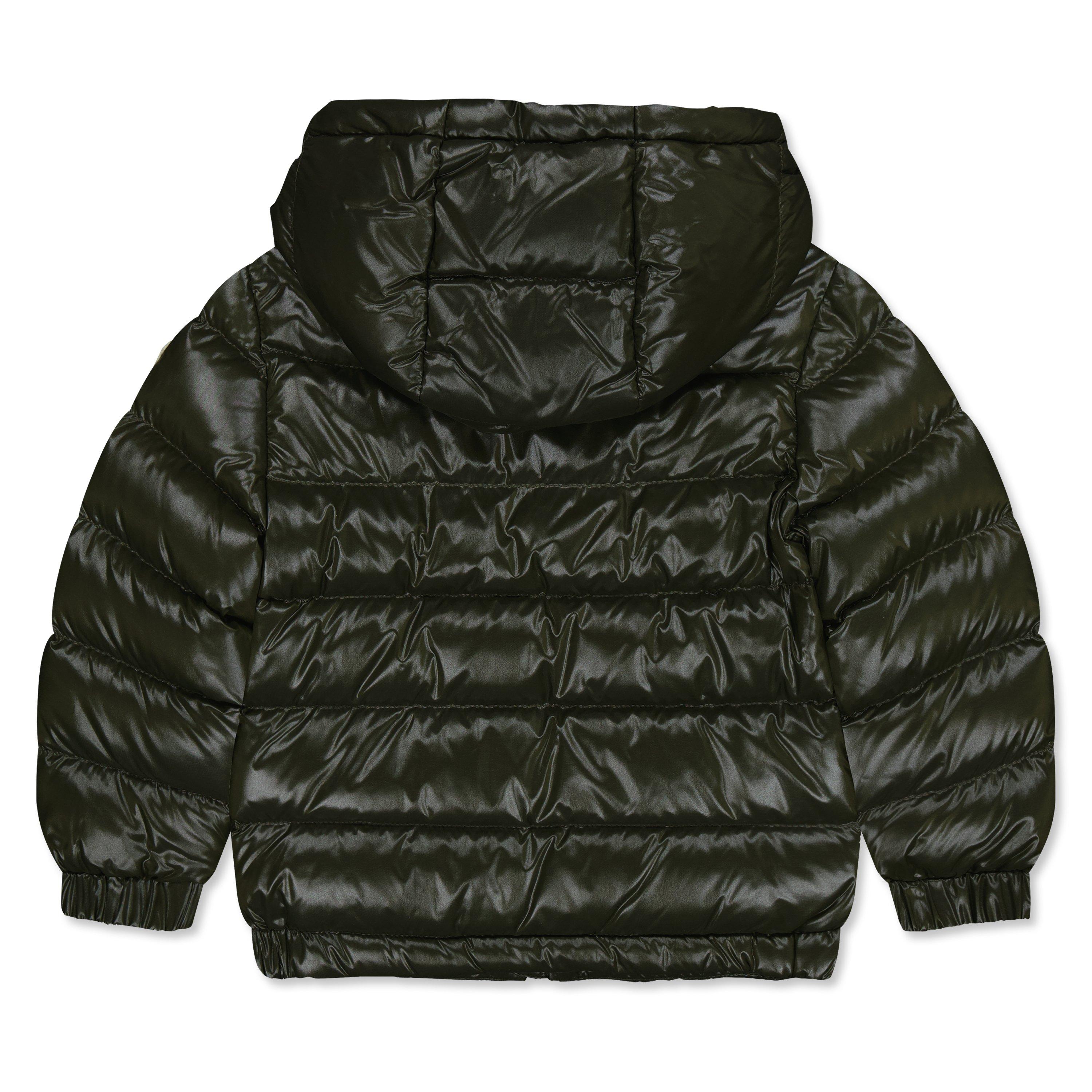 Green 833 - Moncler - Kids' New Aubert Down Feather Hooded Long Sleeve Short Puffer Jacket - 2
