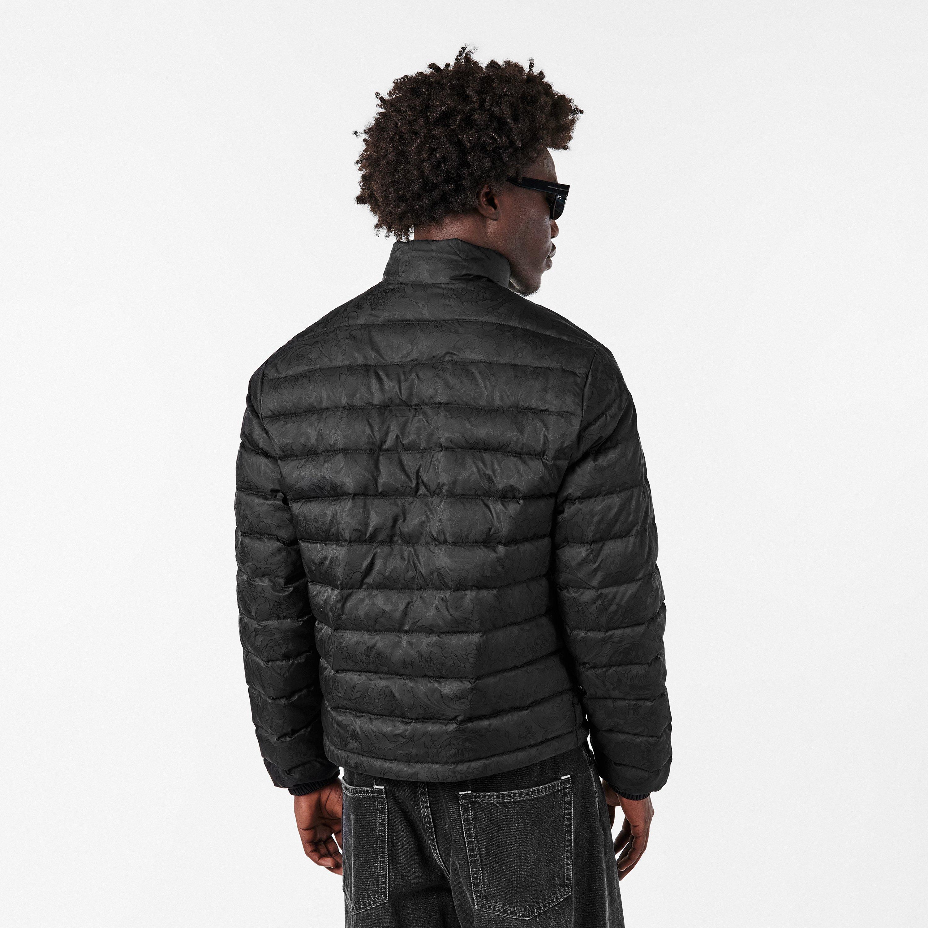 Black - Versace - Men's  Insulated Medium Puffer Jacket - 4