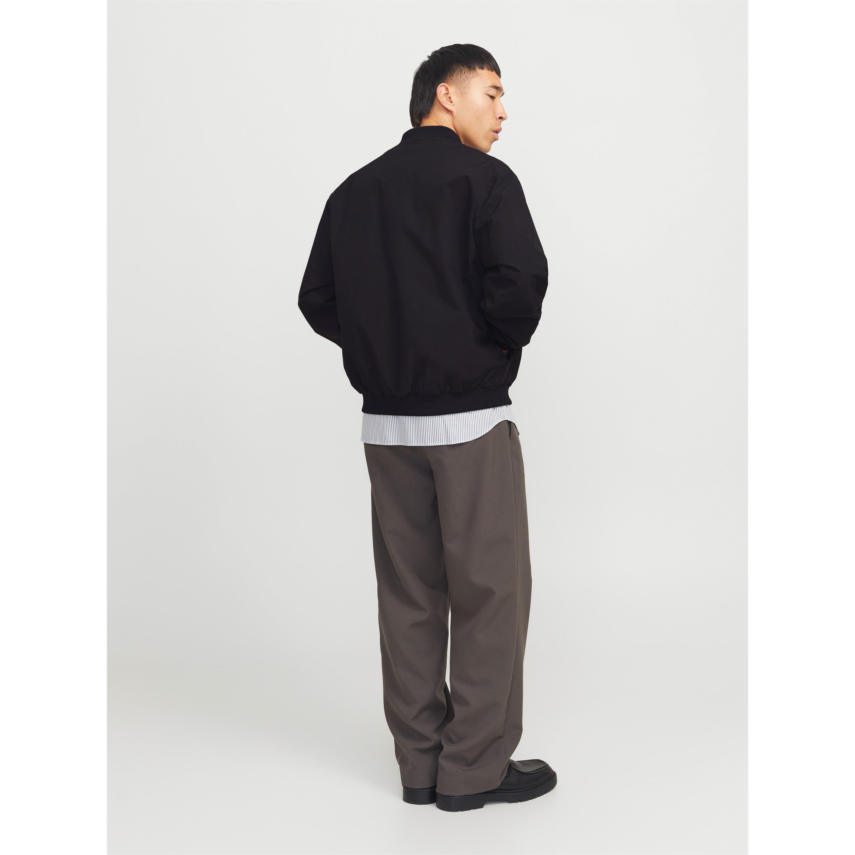 Black - Jack and Jones - Charge Bomber Jacket Mens - 5