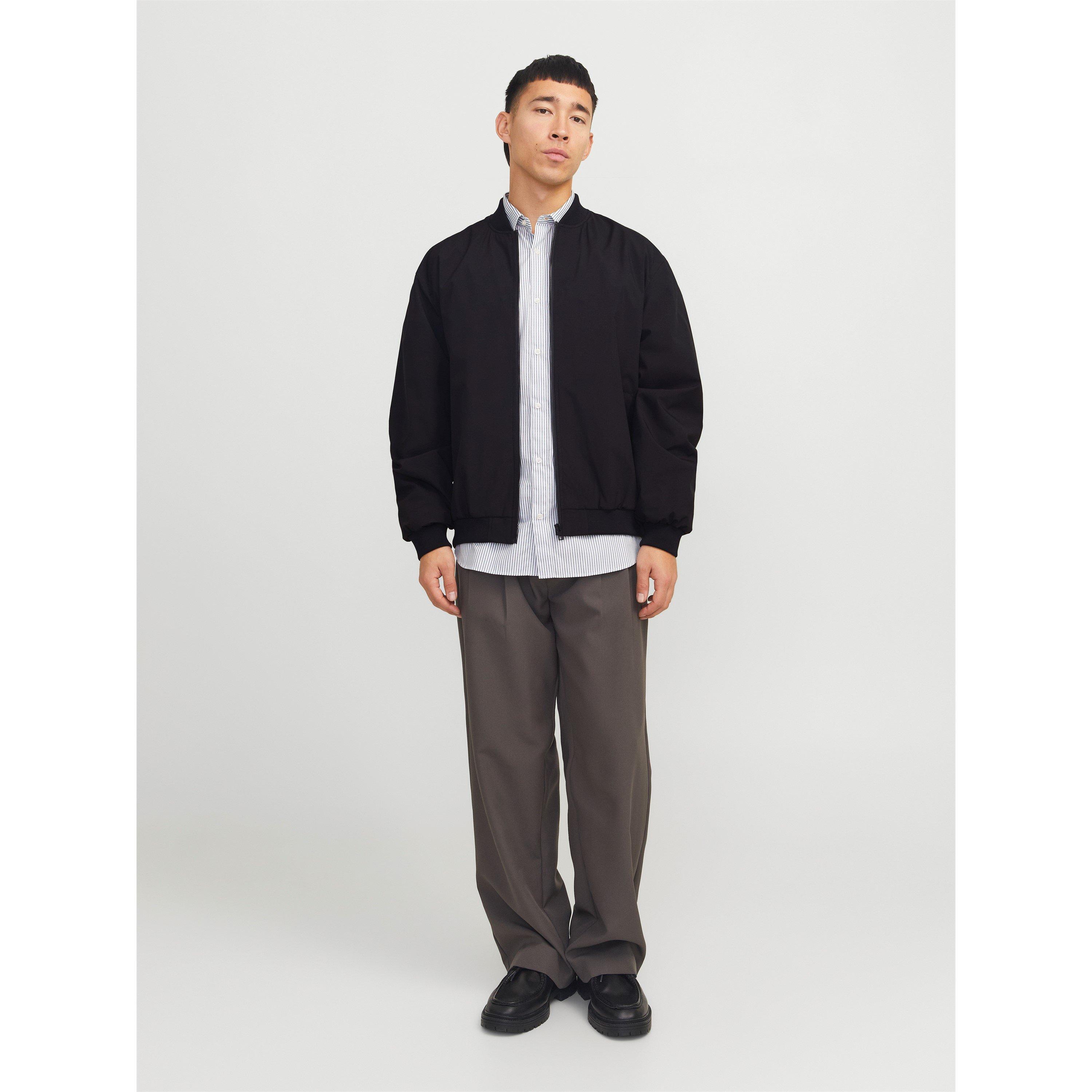 Black - Jack and Jones - Charge Bomber Jacket Mens - 6