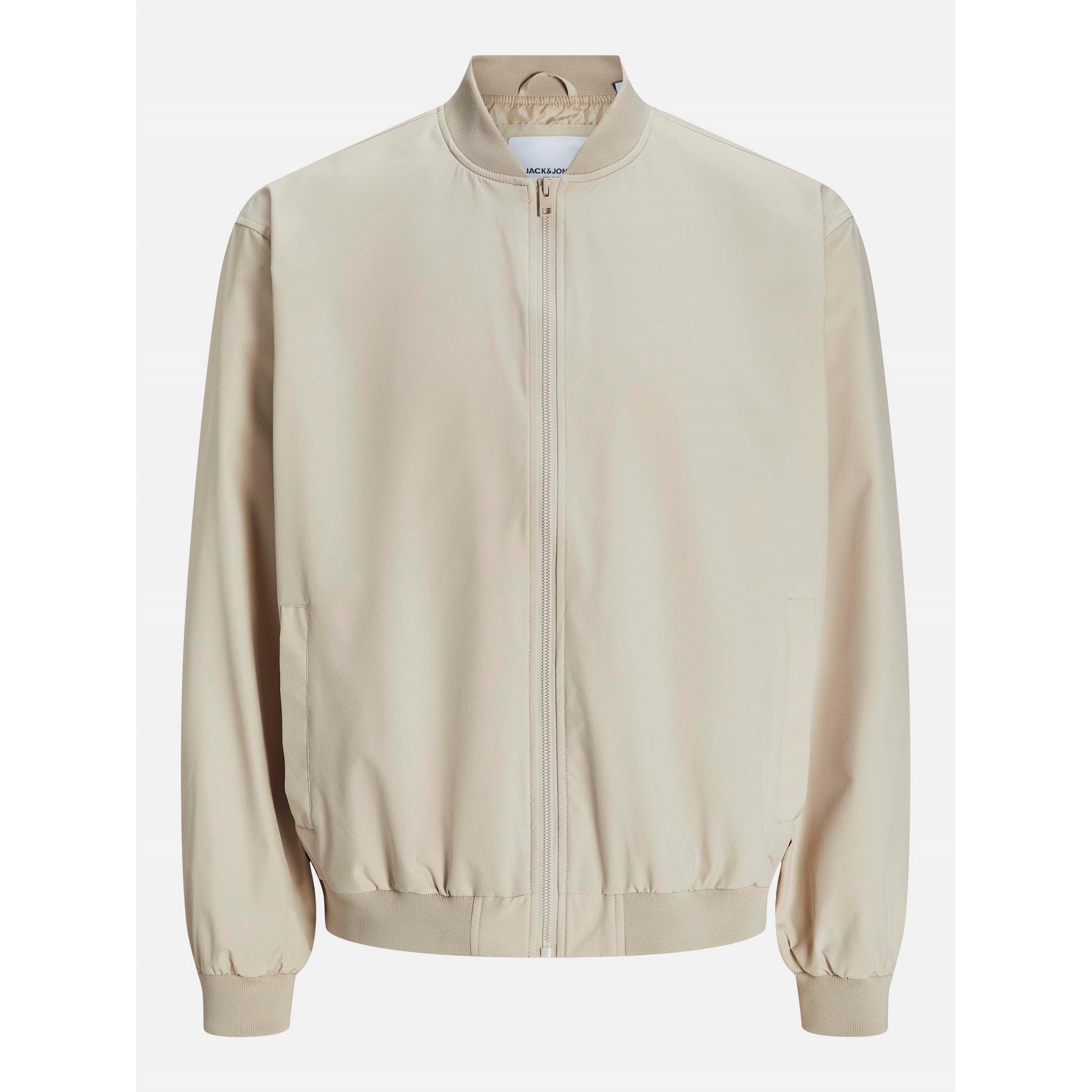 Jack And Jones Men's Charge Bomber Jacket - Moonbeam - L
