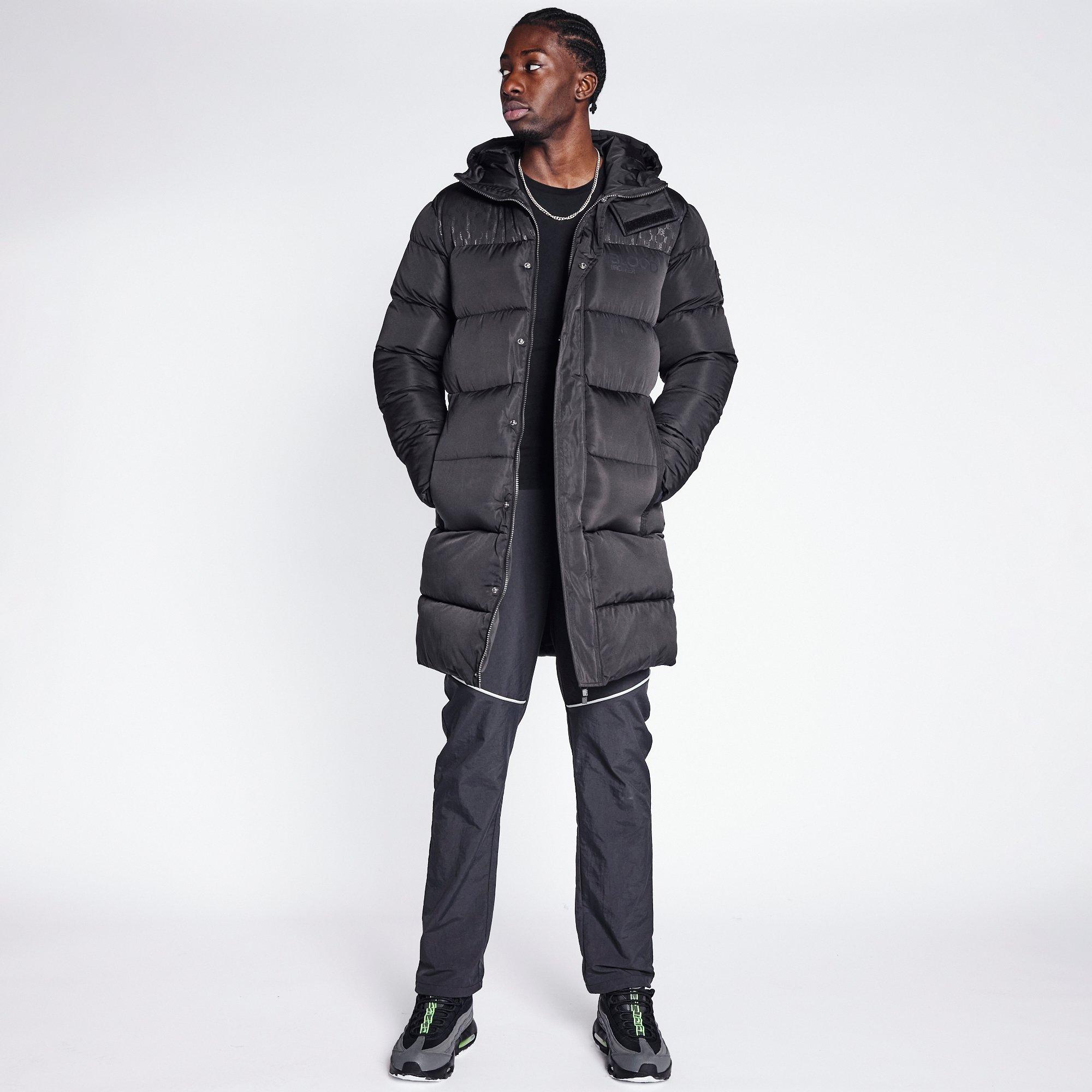 Black - Blood Brother - Long Heavyweight Puffer Jacket - 3