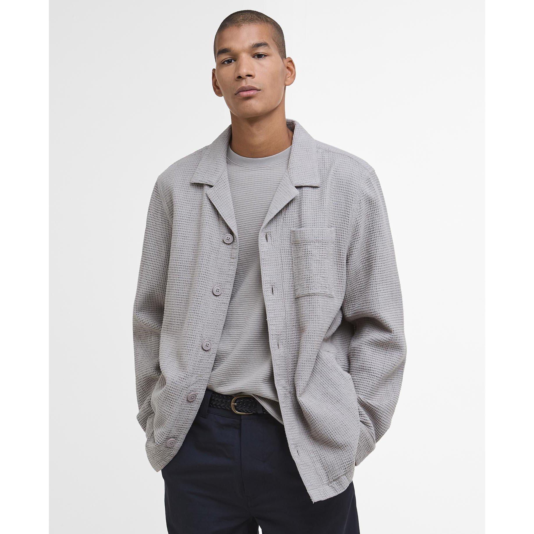 Concrete GY35 - Barbour - Men's B.Li Waffle Textured Overshirt - 2