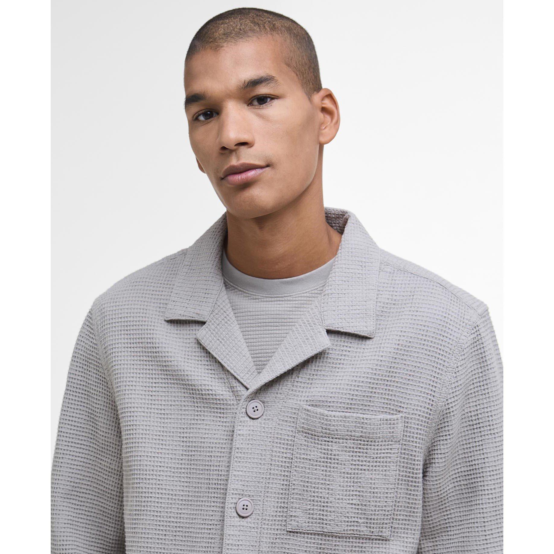 Concrete GY35 - Barbour - Men's B.Li Waffle Textured Overshirt - 4