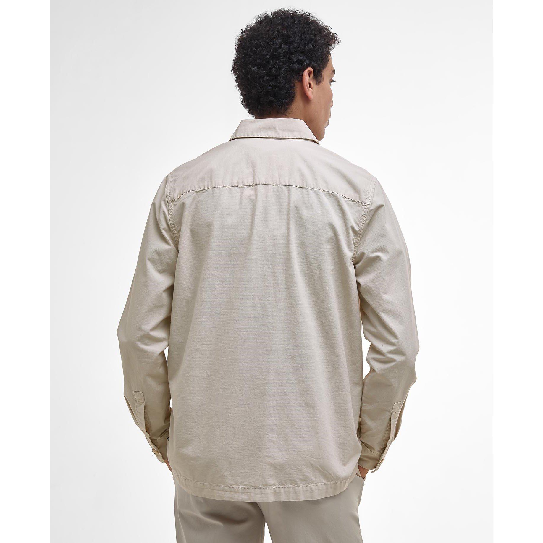 Mist - Barbour - Men's Rickfell Ripstop Cotton Long Sleeve Overshirt - 3