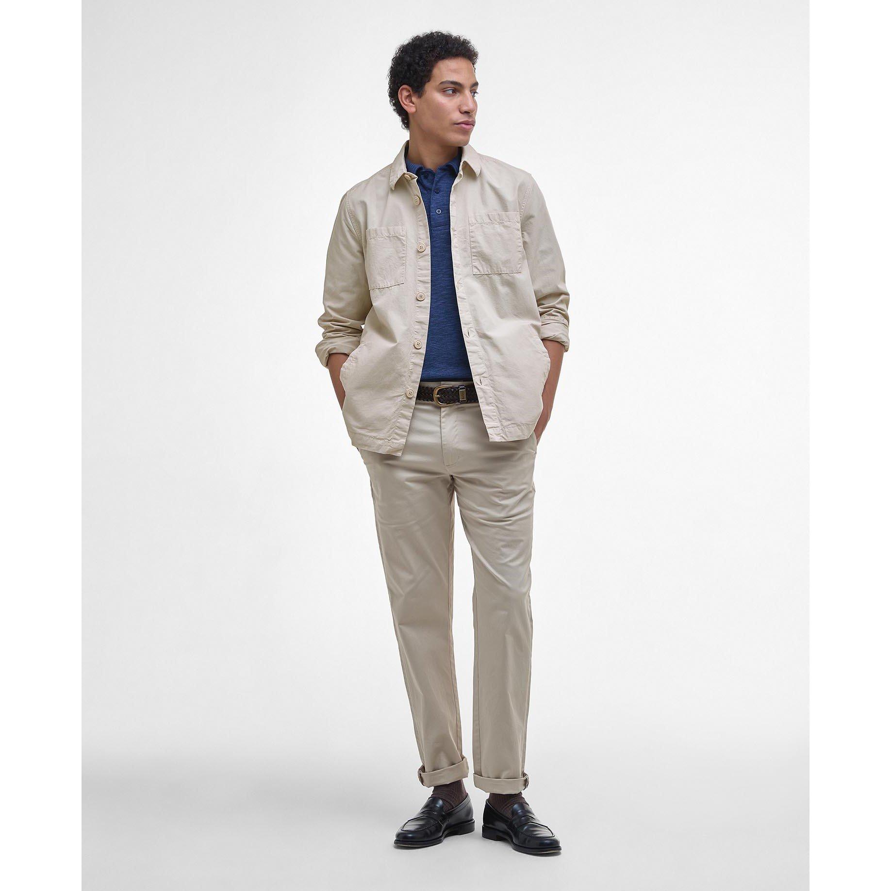 Mist - Barbour - Men's Rickfell Ripstop Cotton Long Sleeve Overshirt - 7