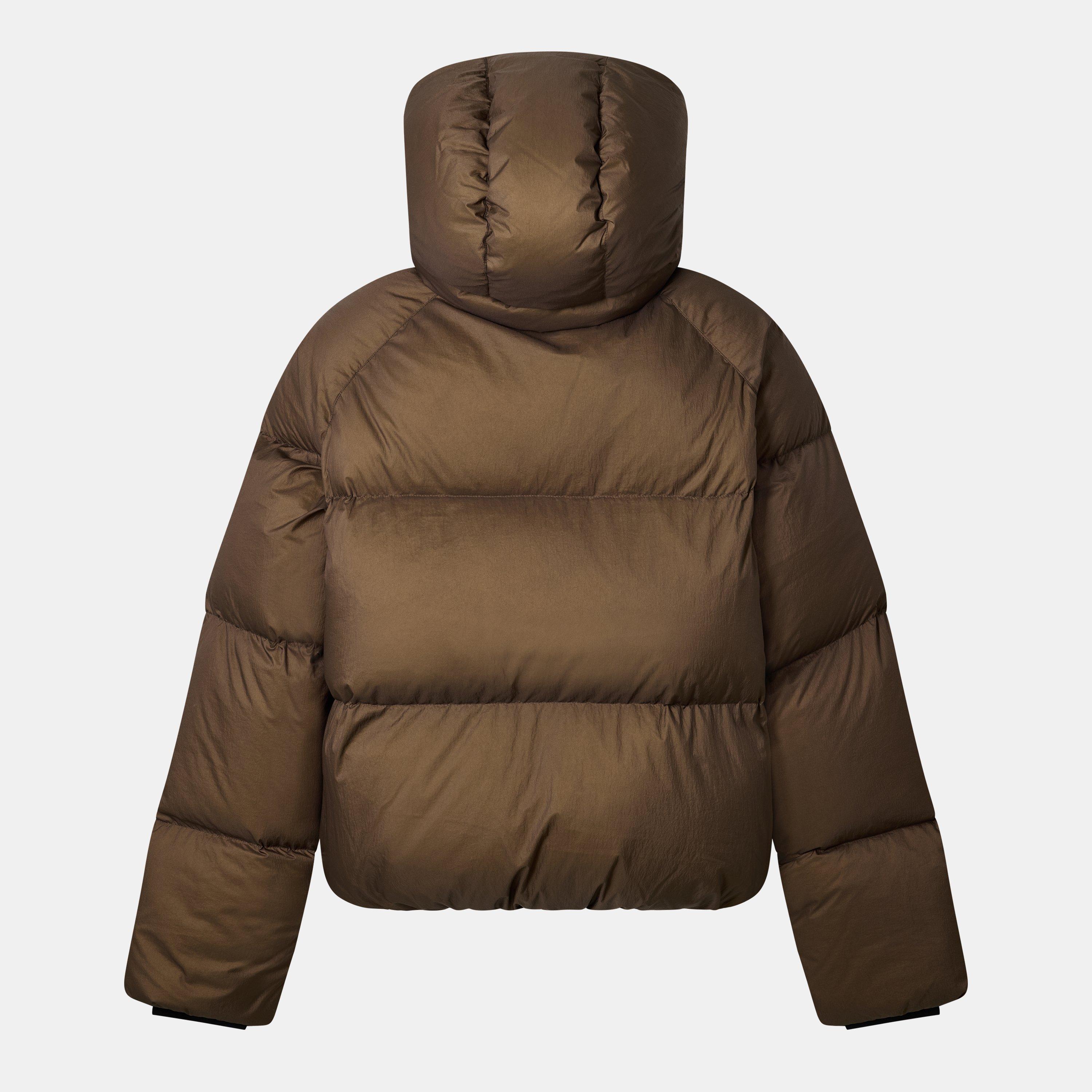 Brown - Cole Buxton - Men's Short Puffer Jacket - 2