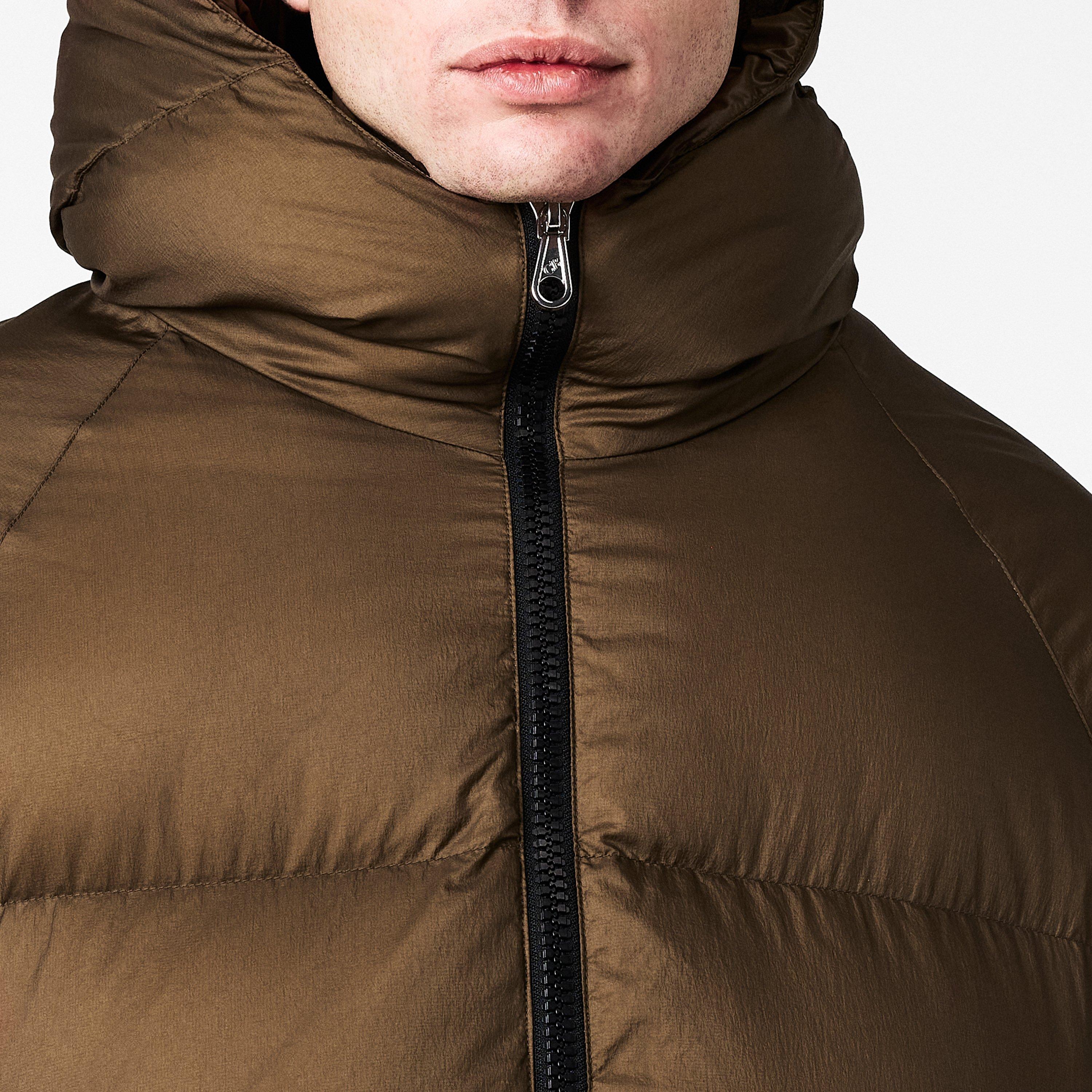 Brown - Cole Buxton - Men's Short Puffer Jacket - 5