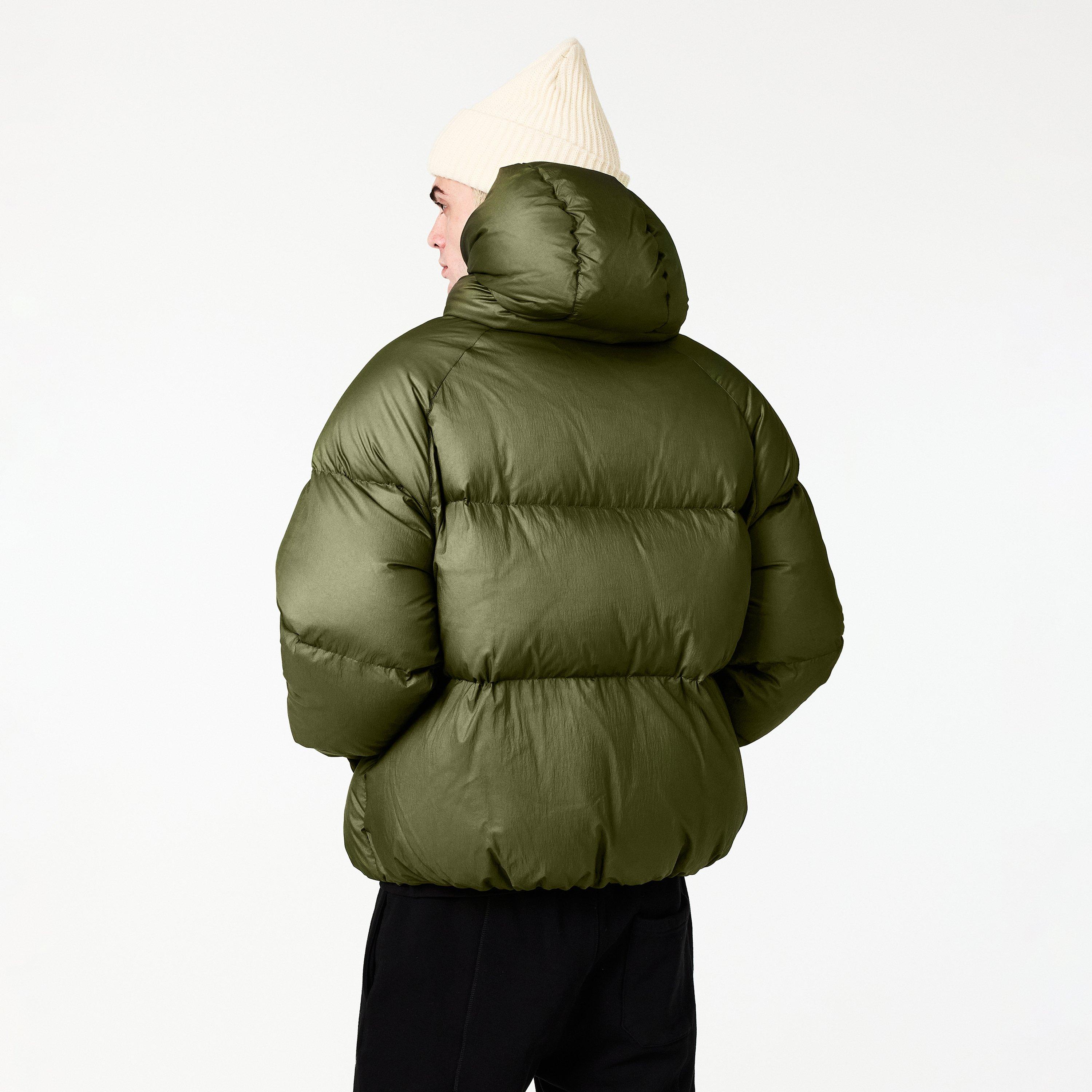 Khaki - Cole Buxton - Men's Short Puffer Jacket - 4