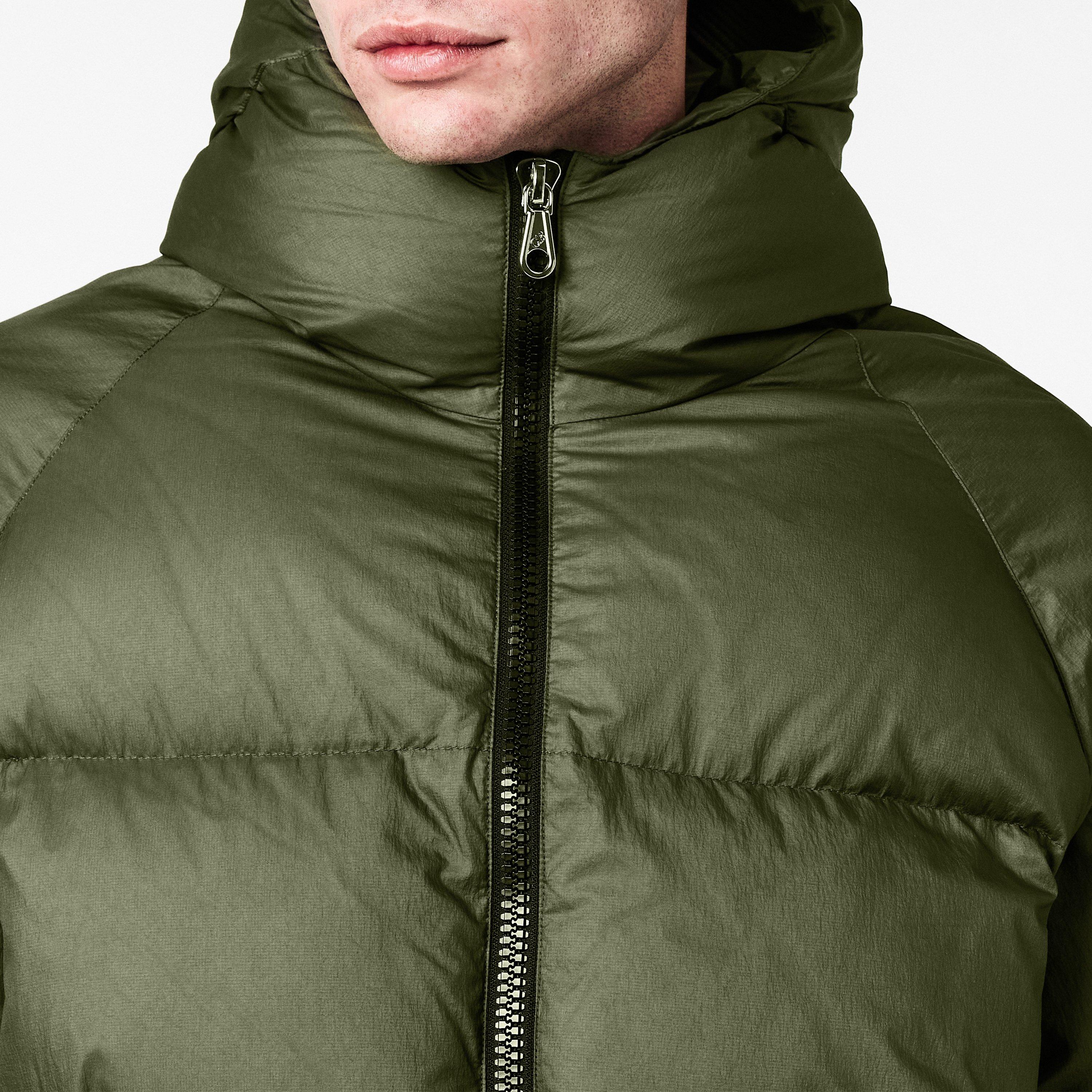 Khaki - Cole Buxton - Men's Short Puffer Jacket - 5