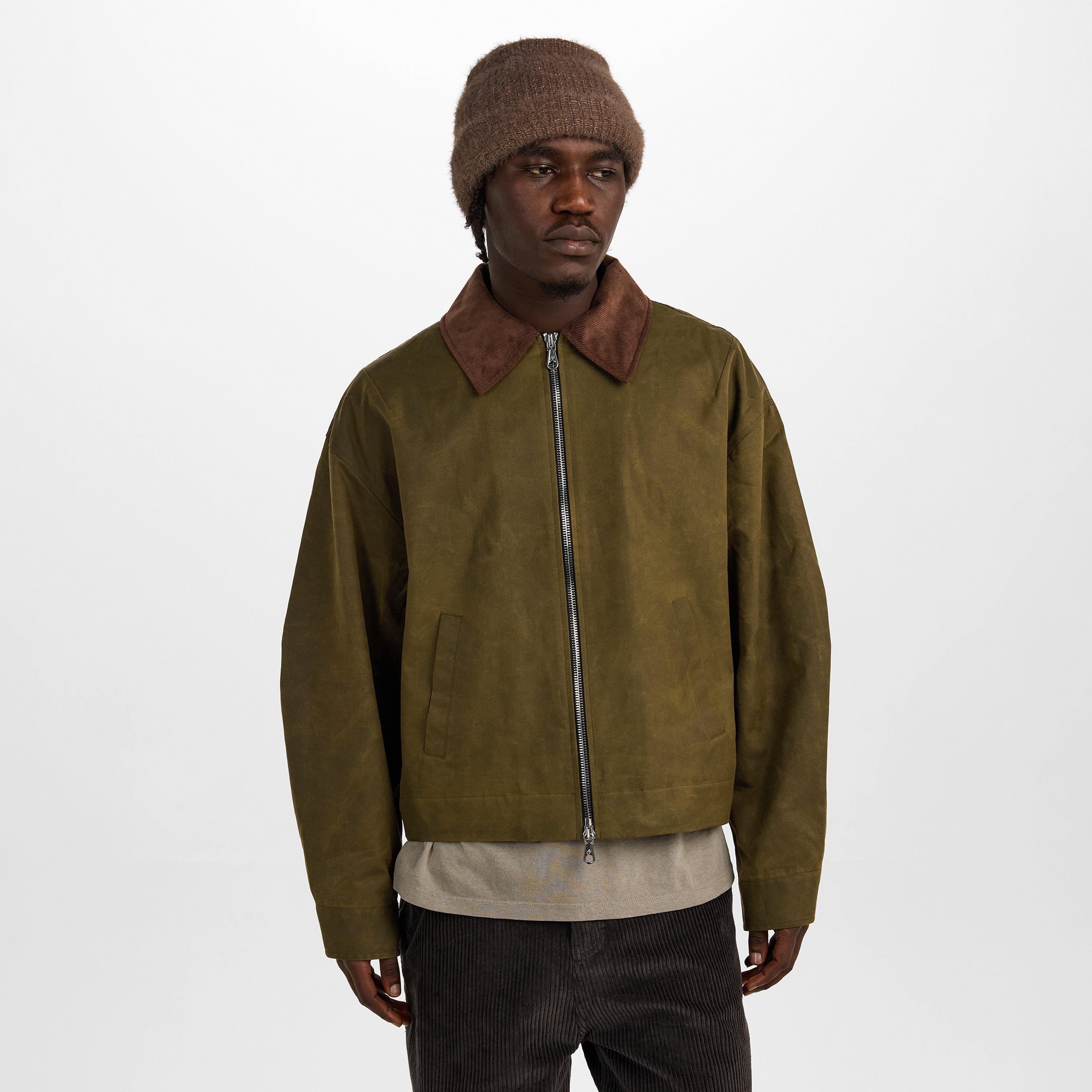 Olive Green - Cole Buxton - Men's Waxed Jacket - 3