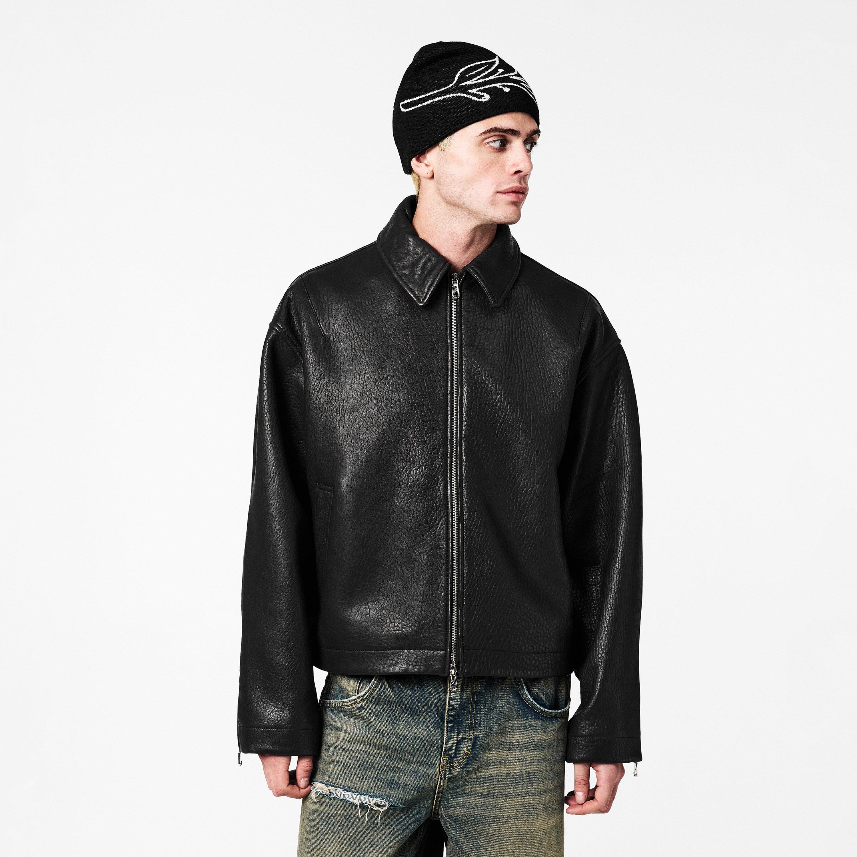 Brown - Cole Buxton - Men's Leather Jacket - 3