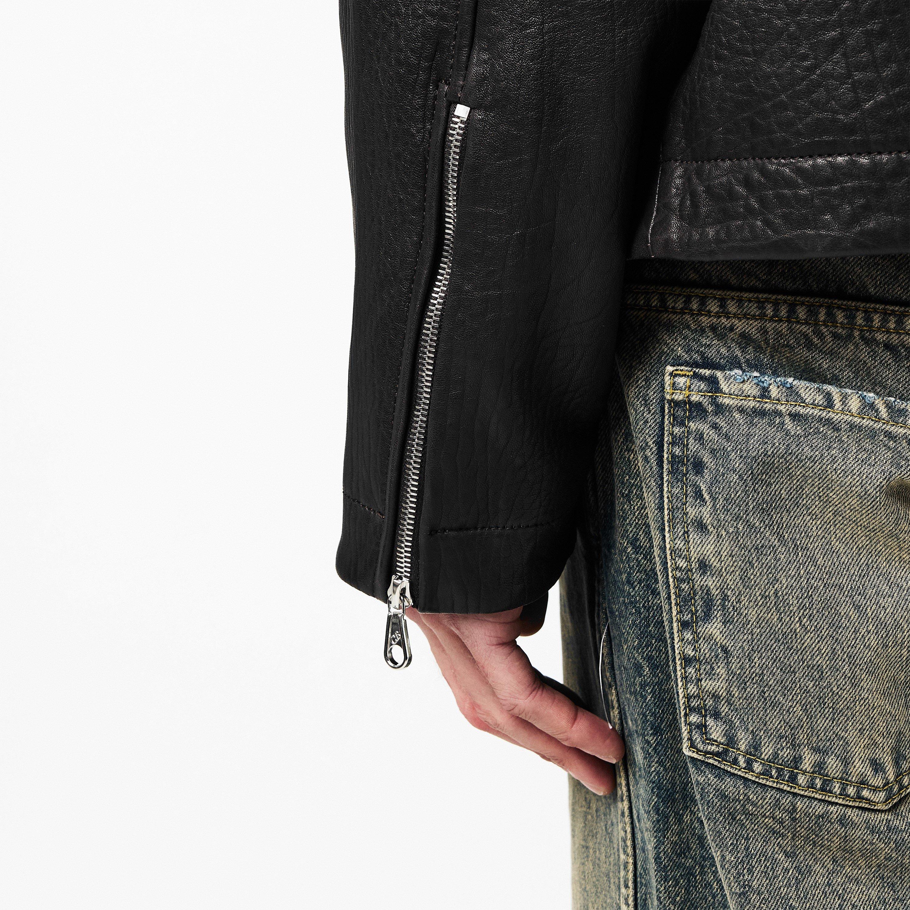 Brown - Cole Buxton - Men's Leather Jacket - 5