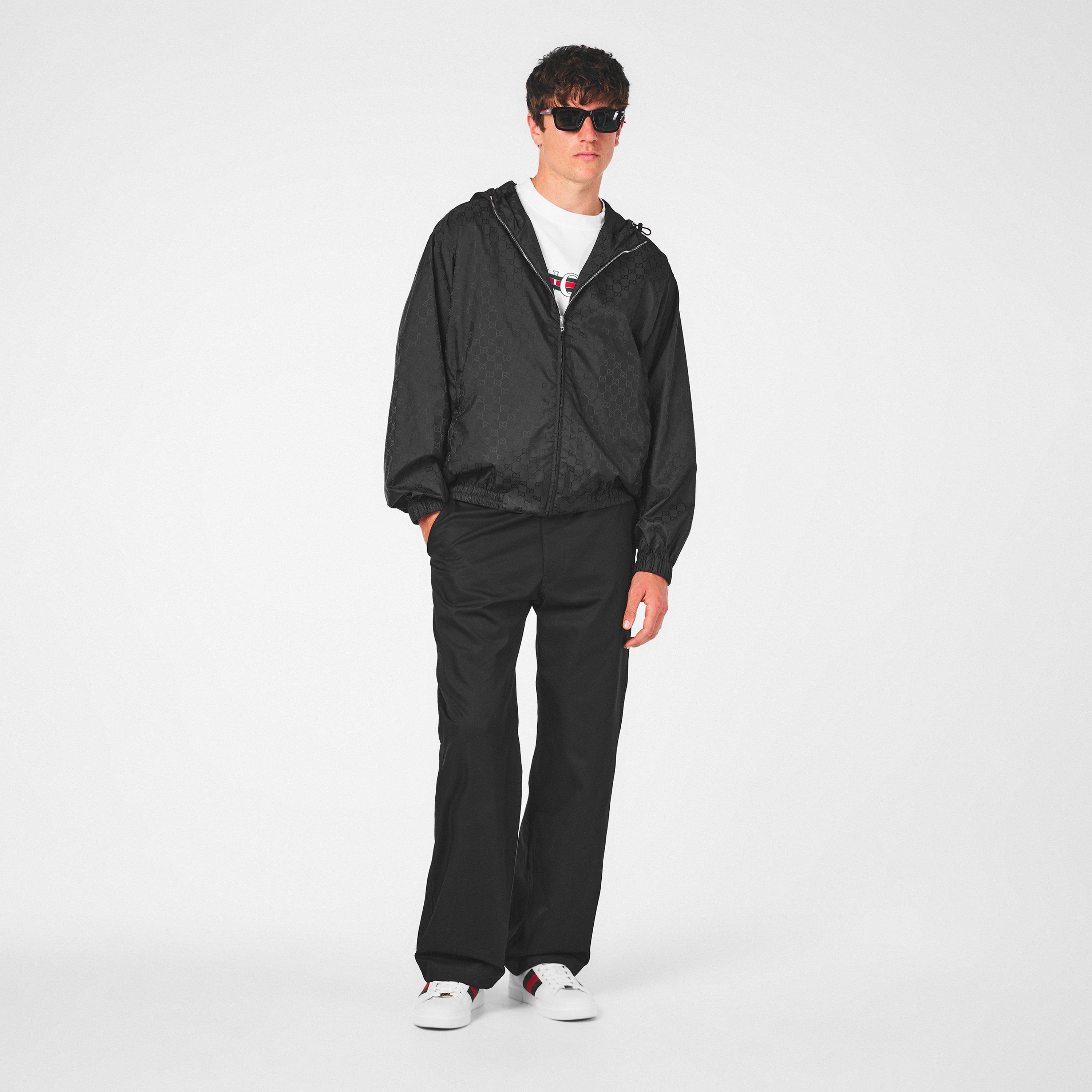 Black - Gucci - Men's  Lightweight Contemporary Fit Windbreaker - 6