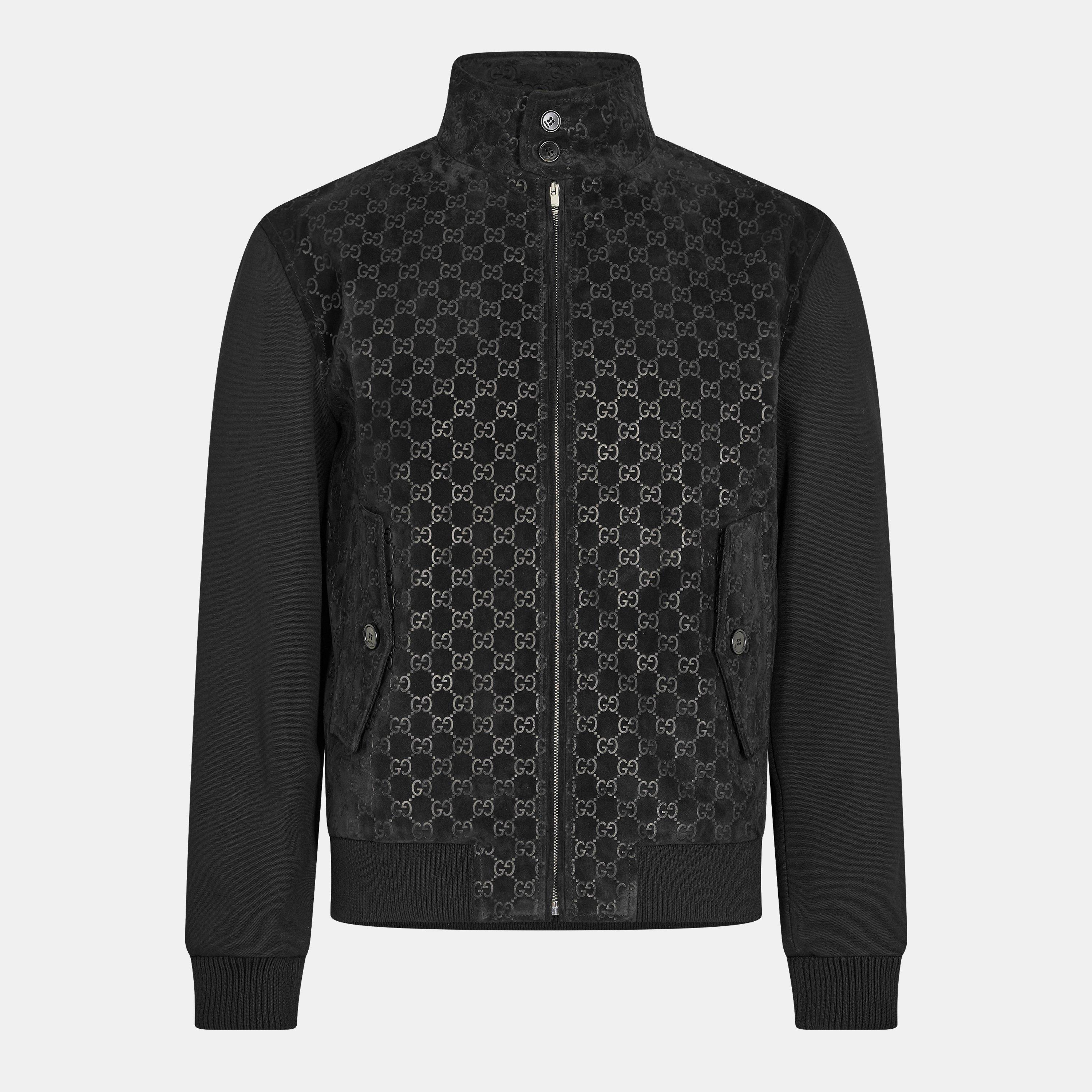 Black - Gucci - Men's Classic Leather Jacket - 1