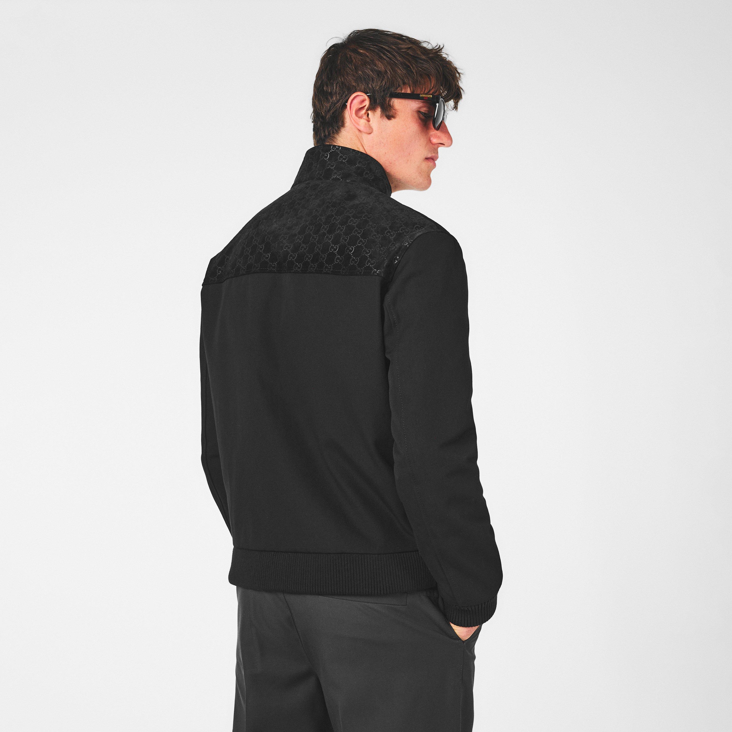 Black - Gucci - Men's Classic Leather Jacket - 4